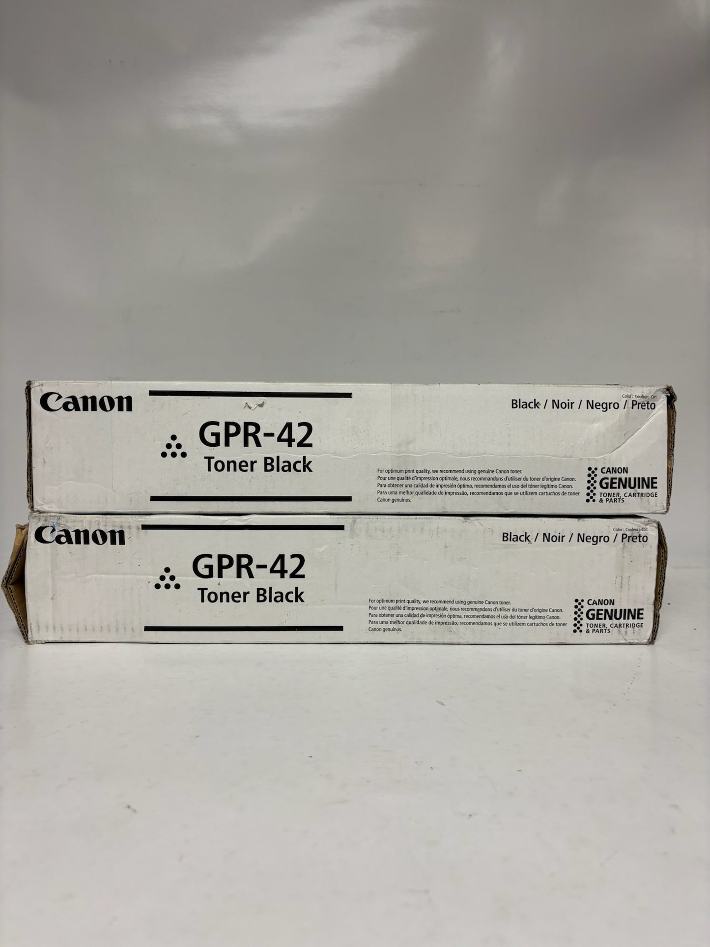 2 New OEM Canon iR ADVANCE 4045,4051,4245,4251 Black Toners GPR-42, 4791B003