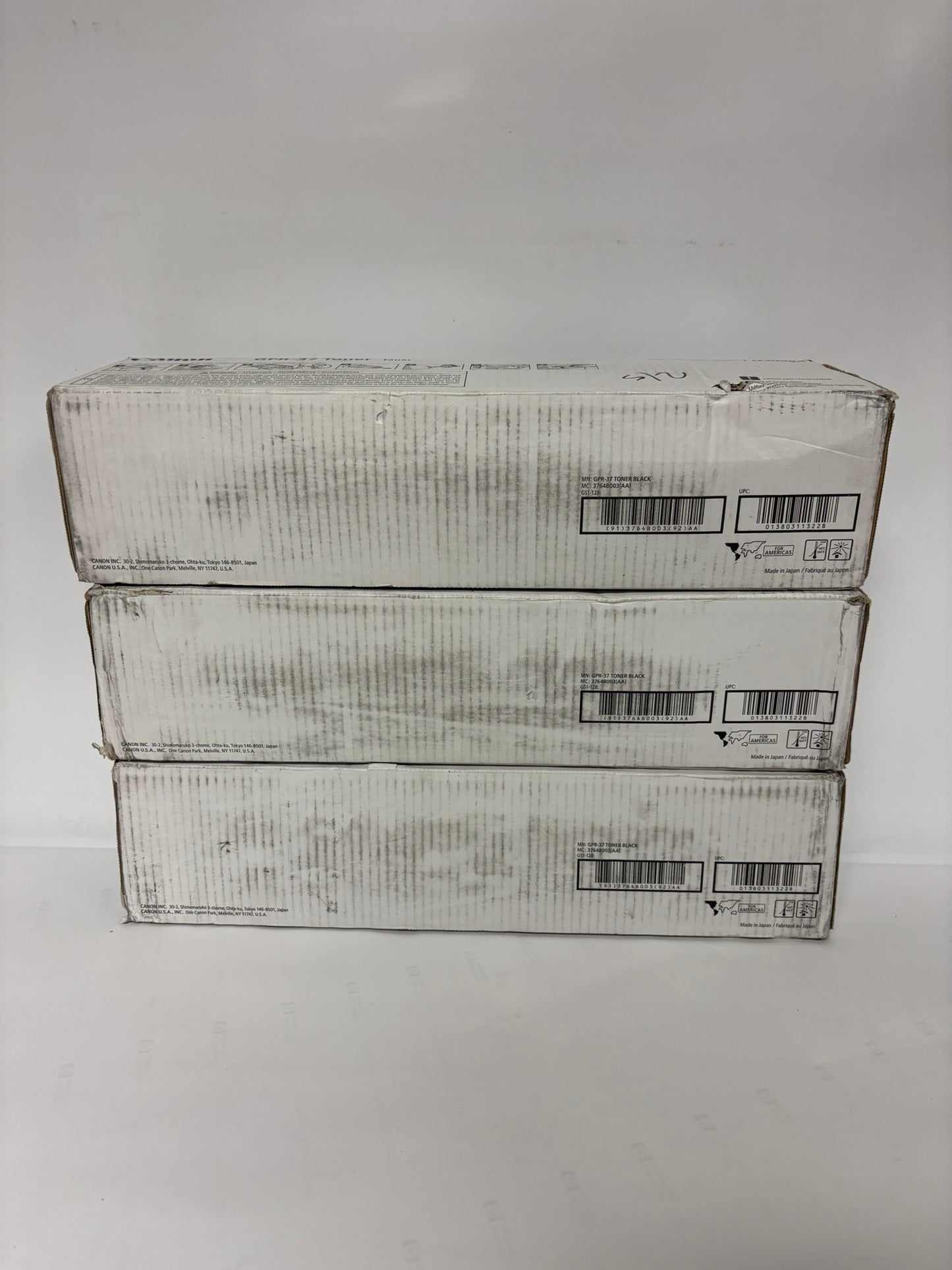 3 Cosmetic Genuine Canon iRA 8085,8095,8505,8285 Black Toners GPR-37, 3764B003AA