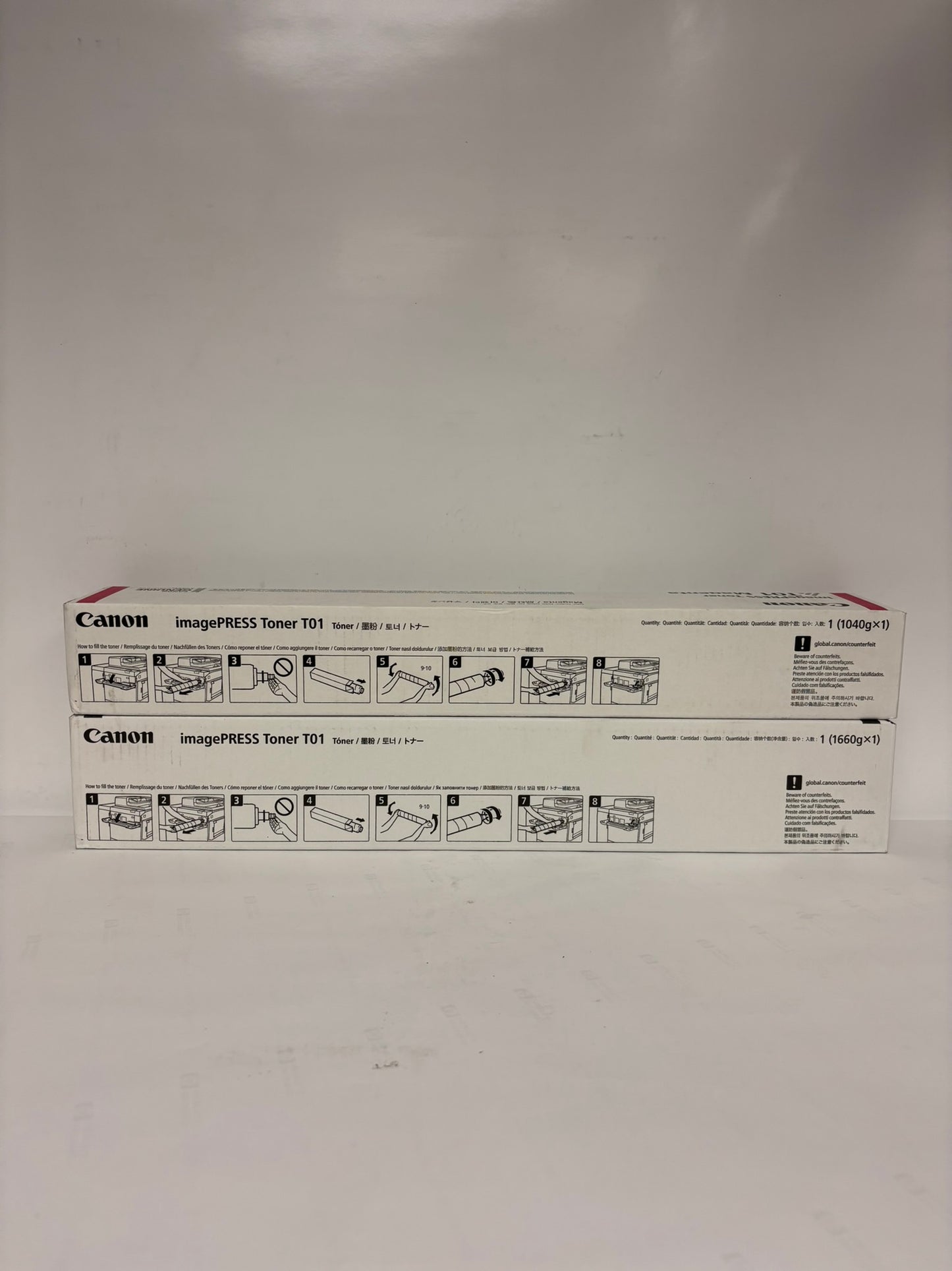 2 OEM Canon C60,C65,C600,C650,C660,C700,C710 Mag and Black Toners T01M, T01K
