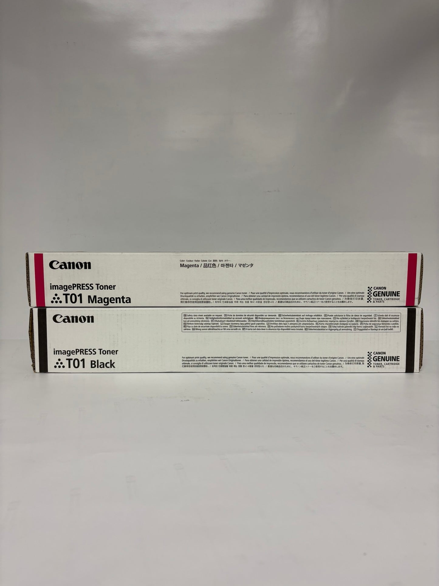 2 OEM Canon C60,C65,C600,C650,C660,C700,C710 Mag and Black Toners T01M, T01K