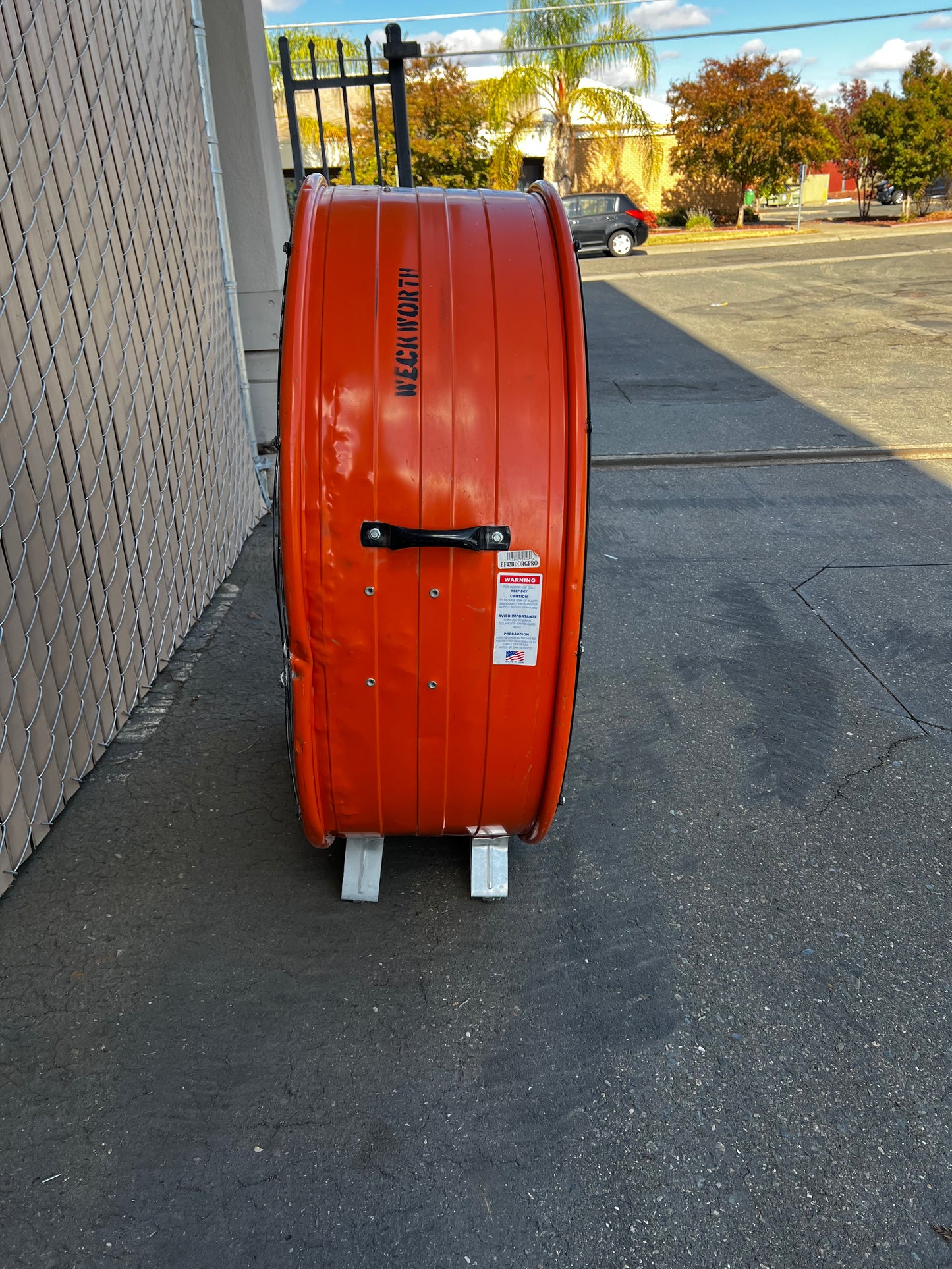 Max Air Pro Industrial Warehouse 42 In. 1-Speed Belt Drive Drum Fan - Used