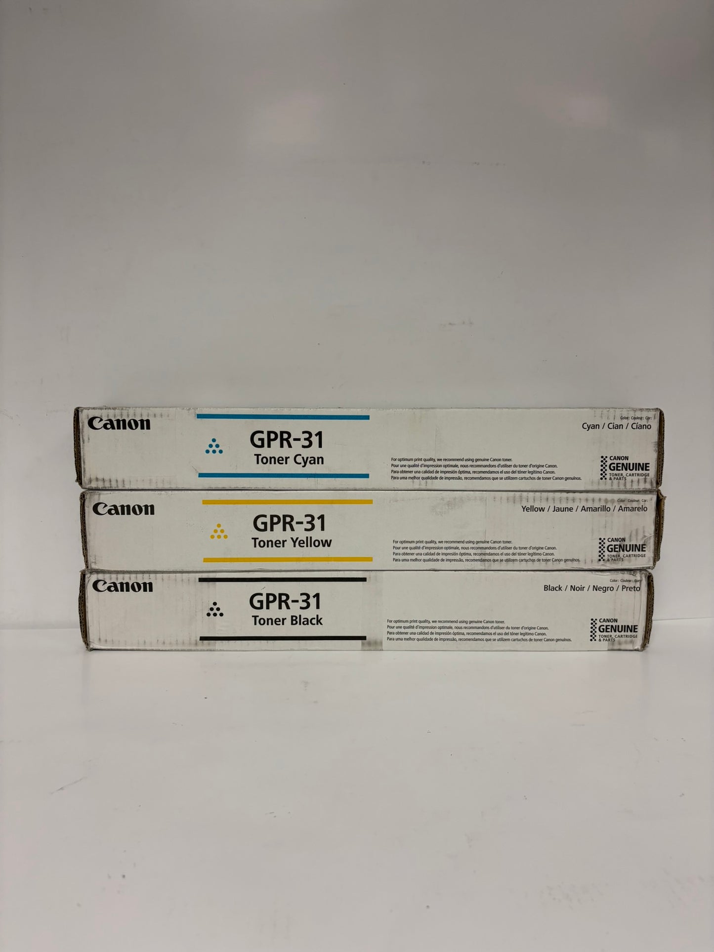 3 New Genuine Canon iR ADV C5030,C5035,C5235,C5240 GPR-31 CYK Toners (No Mag)