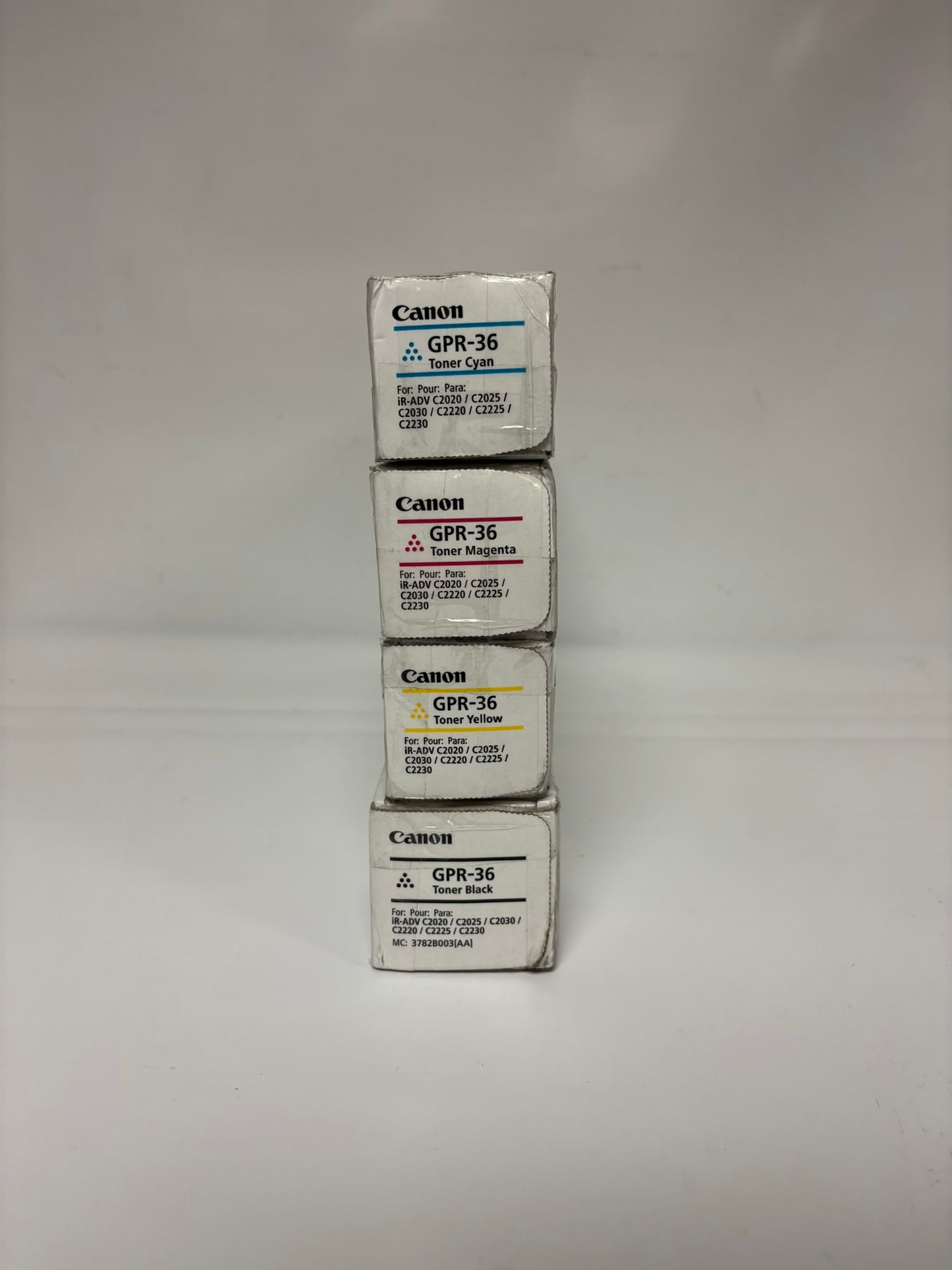4 Genuine Canon iR ADV C2020,C2030,C2230 GPR-36 CMYK Toners