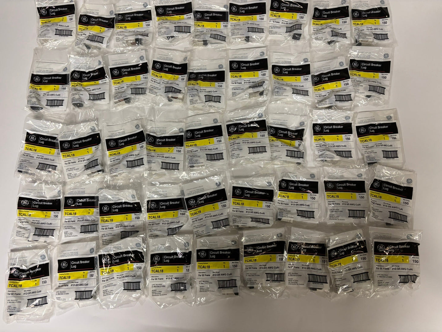 45 PK GE Circuit Breaker Lug TCAL18, Max 150 AMP #12-3/0 AWG Cu AI, For SE Frame