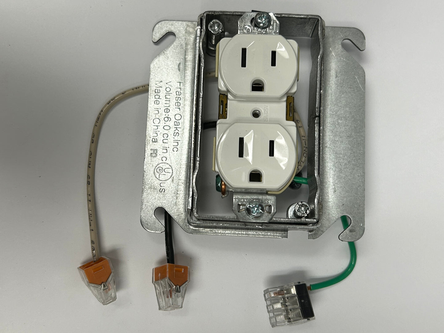Lot of (10) Prefabricated Adjustable Ring Box with 15A-125v Receptacle Outlet