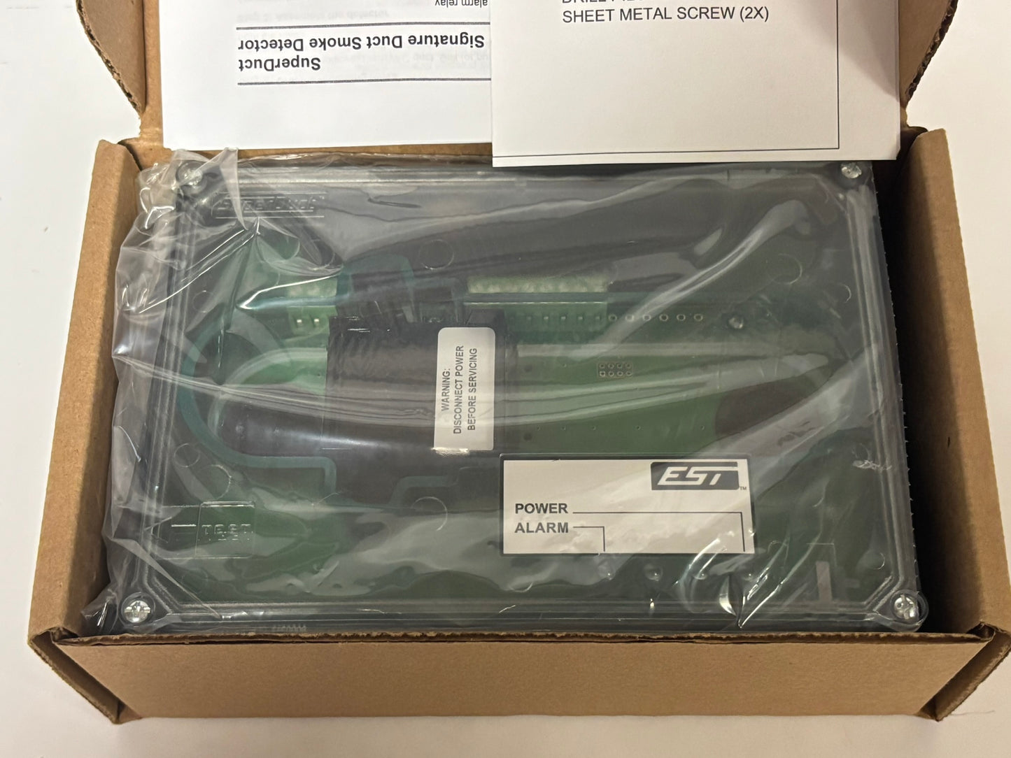 New Edwards EST SIGA-SD Photoelectric Duct Smoke Detector - Signature Series