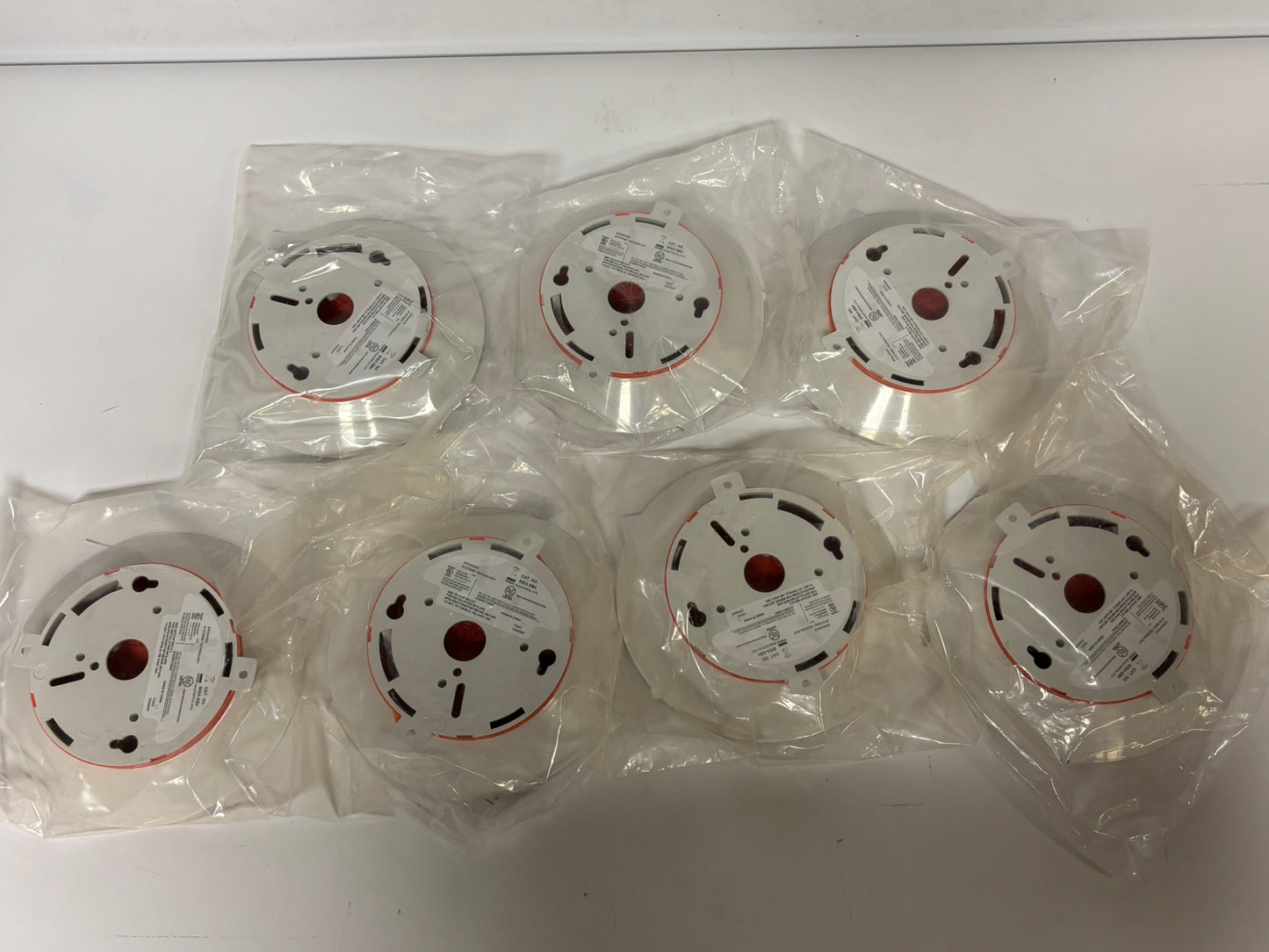 7 PK Edwards EST 4 Inch SIGA-SB4 Smoke Detector / Thermostat Base
