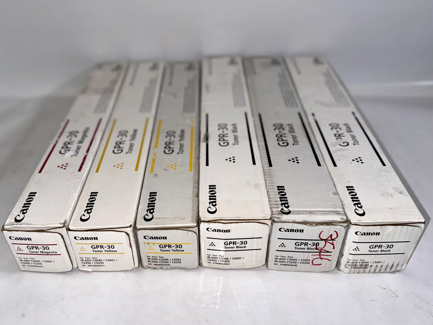 6 Genuine Canon iR ADVANCE C5045, C5051, C5250, C5255 GPR-30 MYYKKK Toners
