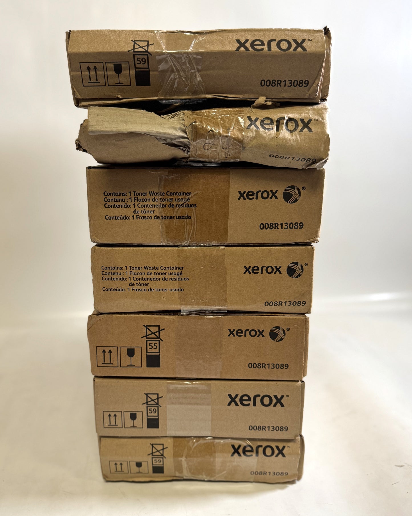 7 OEM Xerox WorkCentre 7120, 7125, 7220, 7225 Waste Toner Containers 008R13089