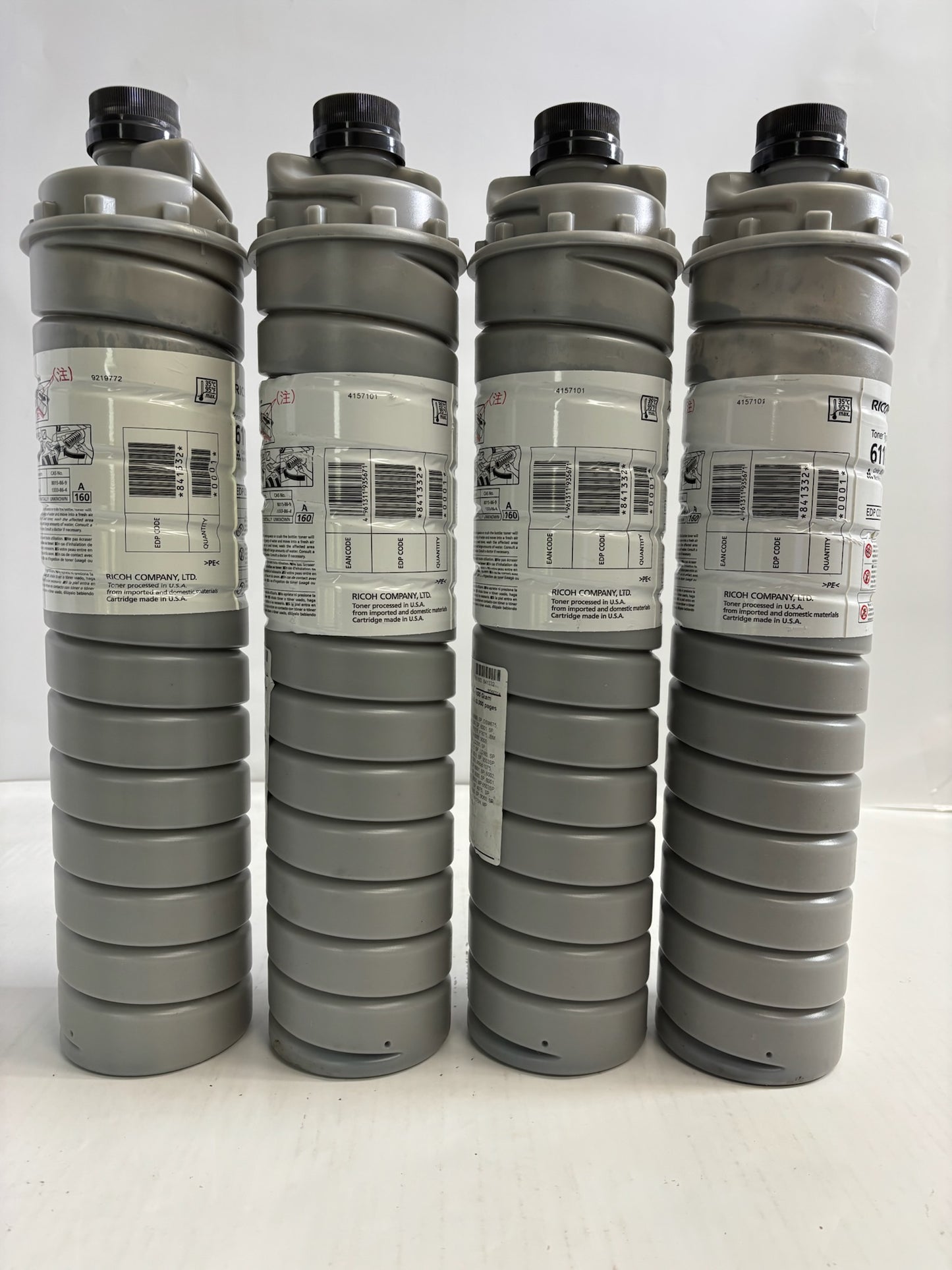 4 New Genuine Ricoh Aficio 1060,1075,2051,2075 Type 6110D Black Toners 841332