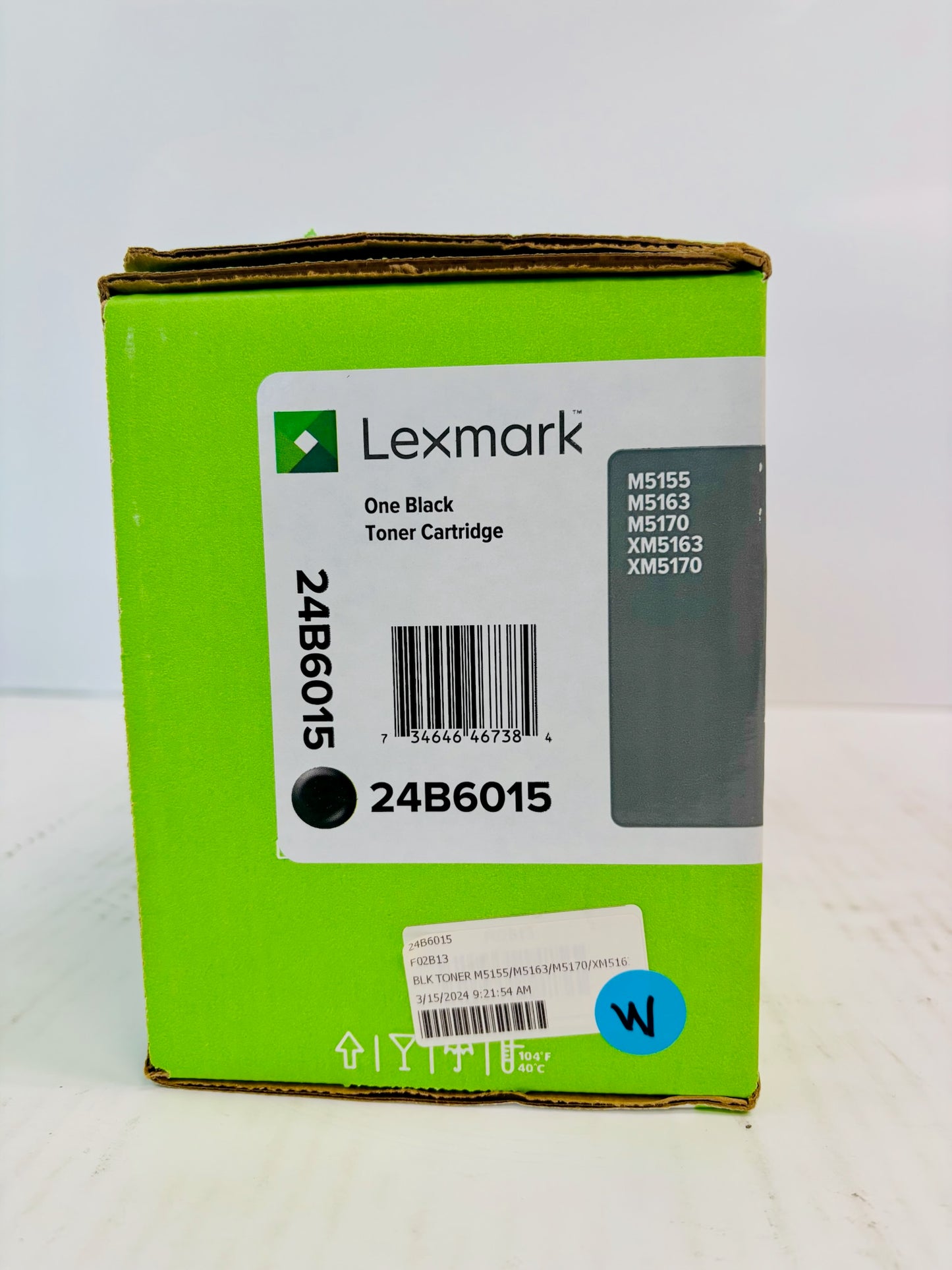 Genuine Lexmark M5155, M5163,M5170 One Black Toner 24B6015