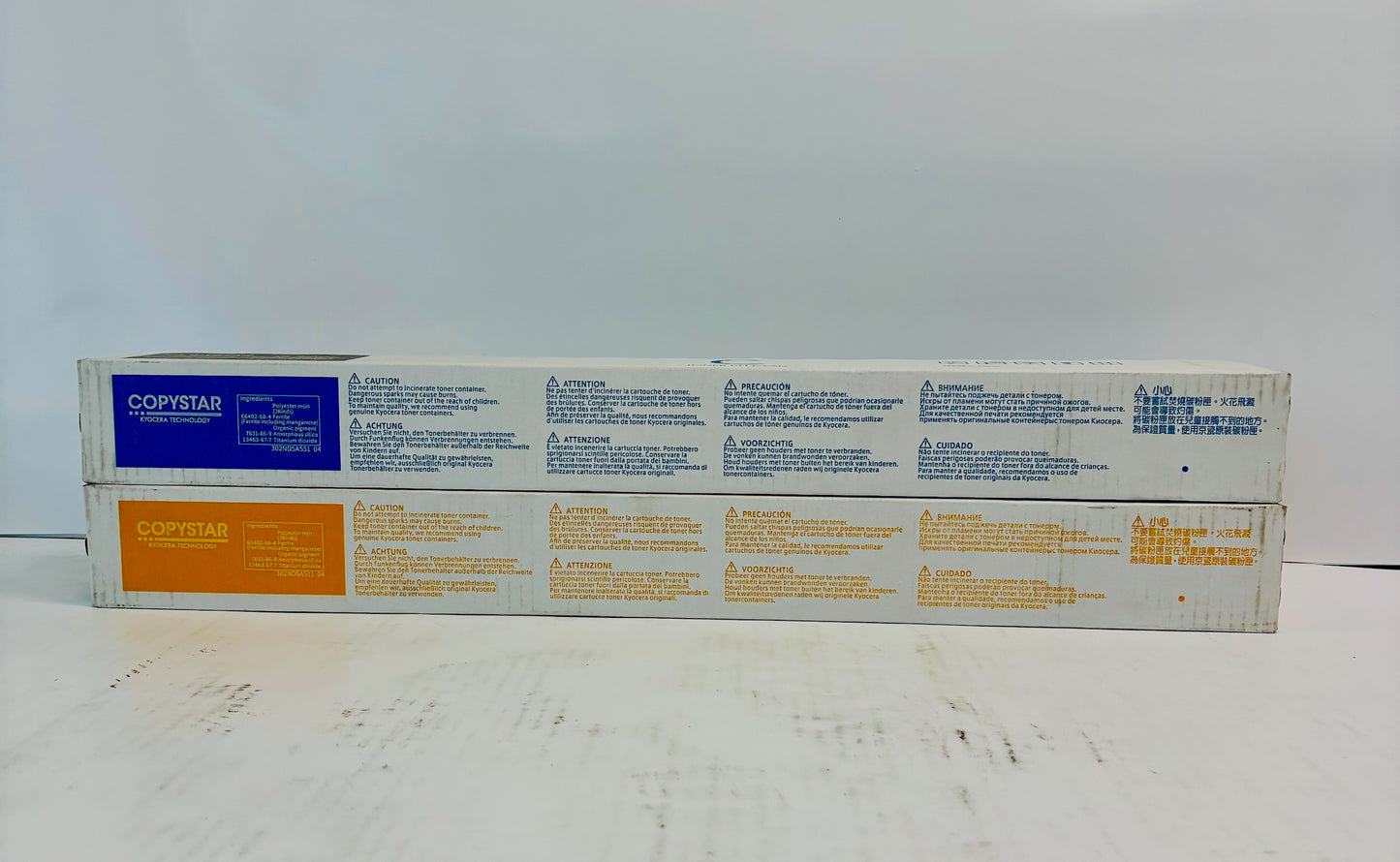 2 Genuine Kyocera TASKalfa 5052ci,5053ci,6052ci Cyan & Yellow Toner TK-8519 CY
