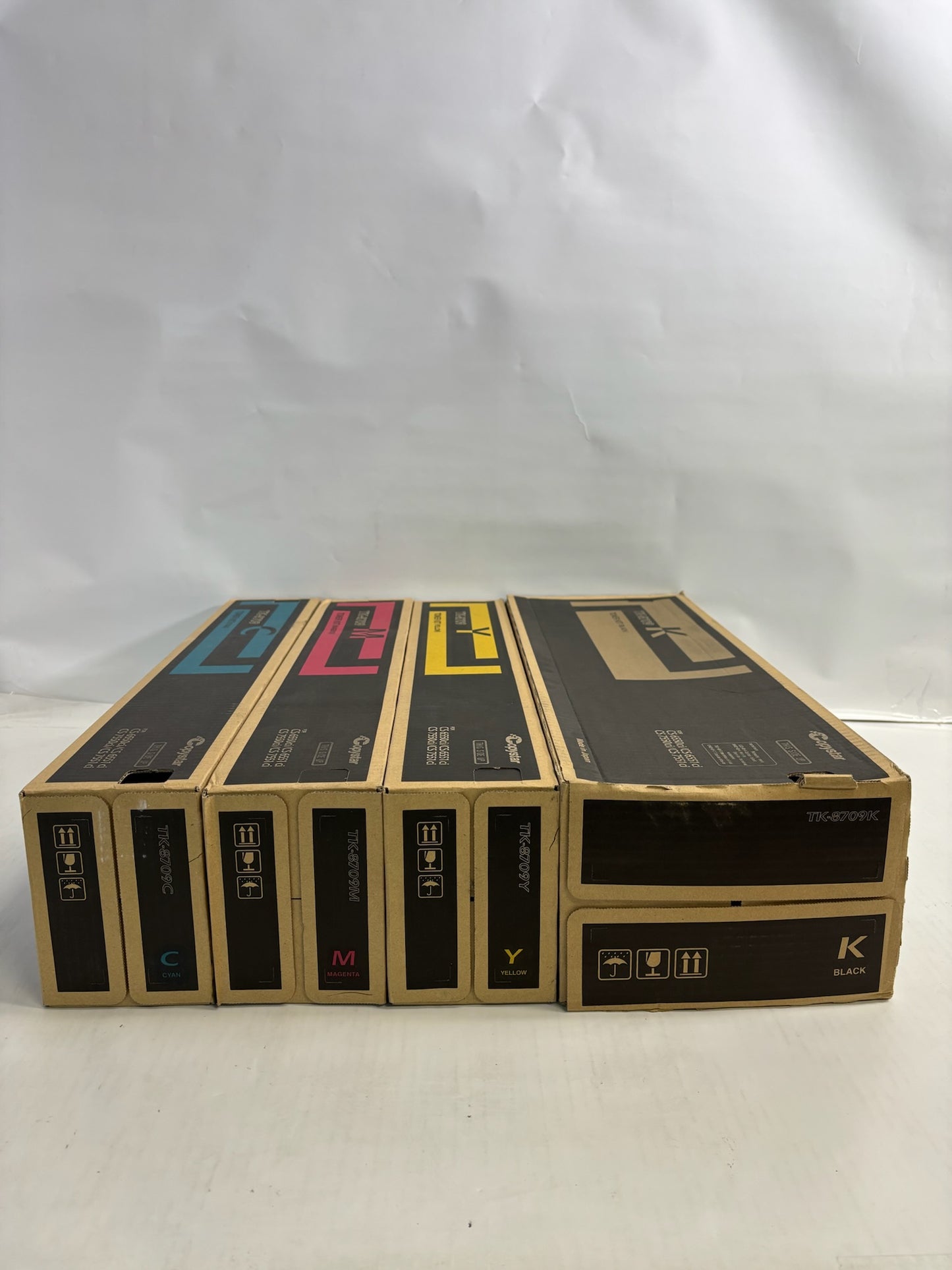 4 New Genuine Kyocera TASKalfa 6550ci,6551ci, CMYK Toners TK-8709(Same Day Ship)