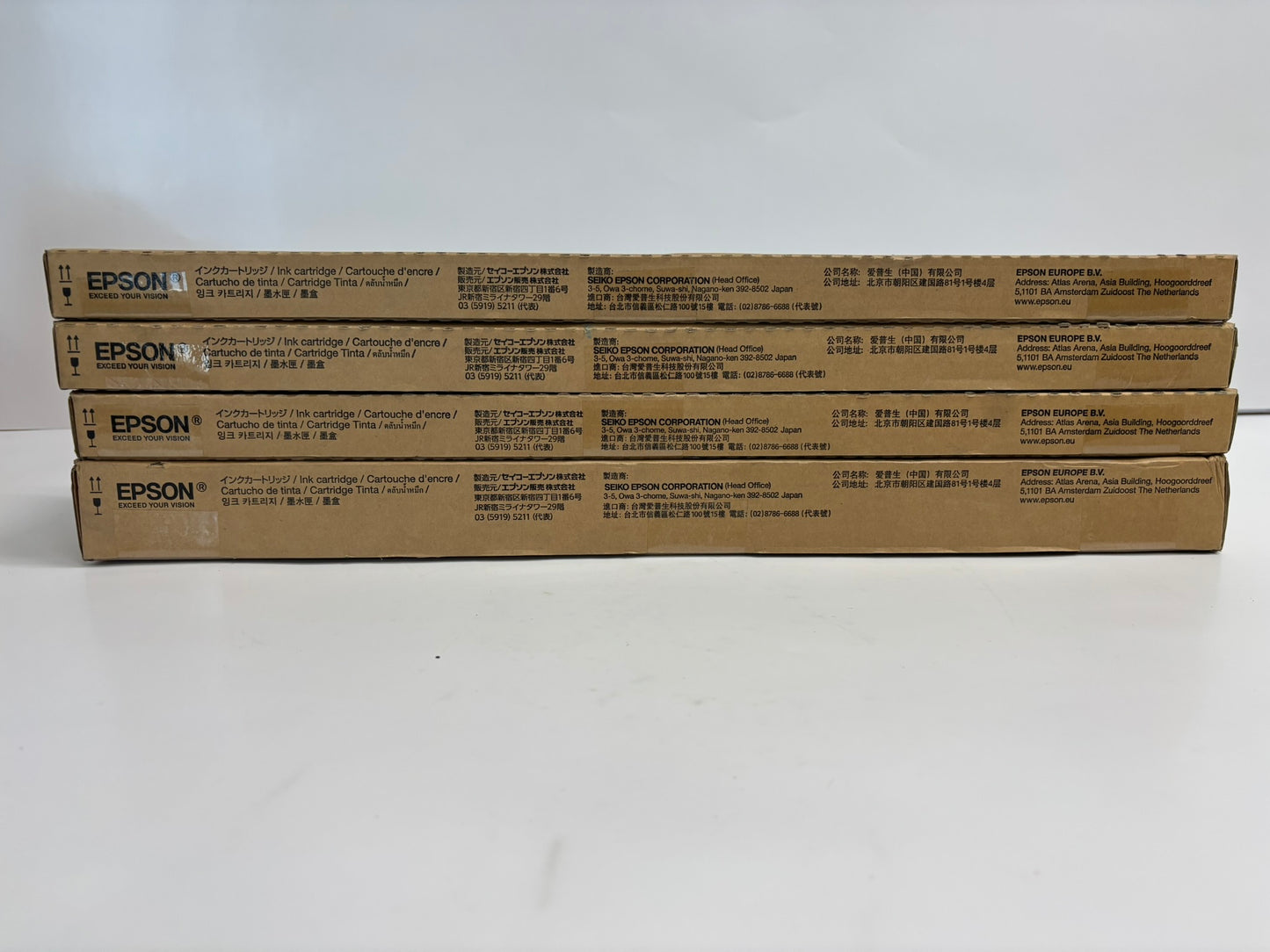 4 OEM Epson WF-C21000 CMYK Inks T02Y1,T02Y2,T02Y3,T02Y4 EXP: 2022-2023