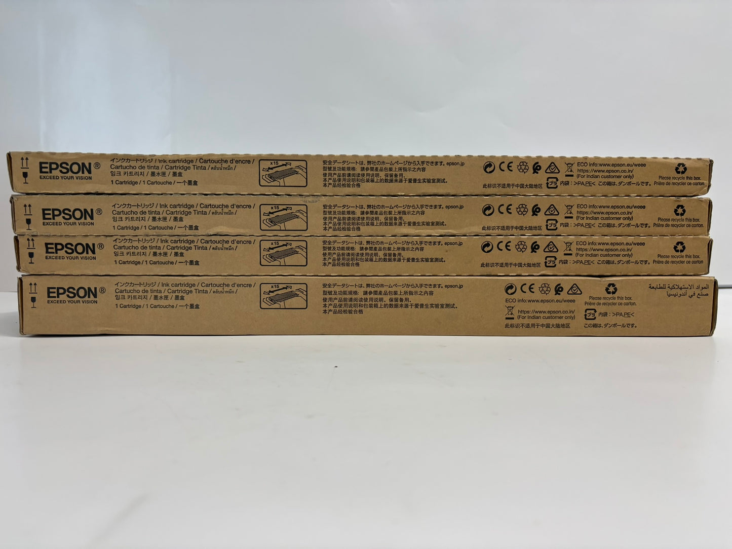 4 OEM Epson WF-C21000 CMYK Inks T02Y1,T02Y2,T02Y3,T02Y4 EXP: 2022-2023