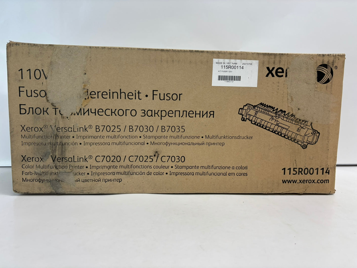Cosmetic OEM Xerox VersaLink B7025,B7030,C7020,C7025,C7030 Fuser Unit 115R00114