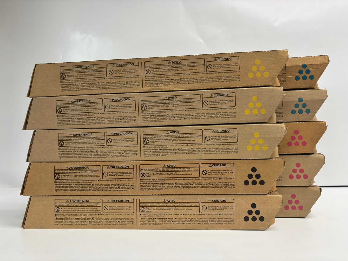 10 New OEM Ricoh Aficio MP C3002, C3502 CMYK Toners 841735,841736,841737,841738