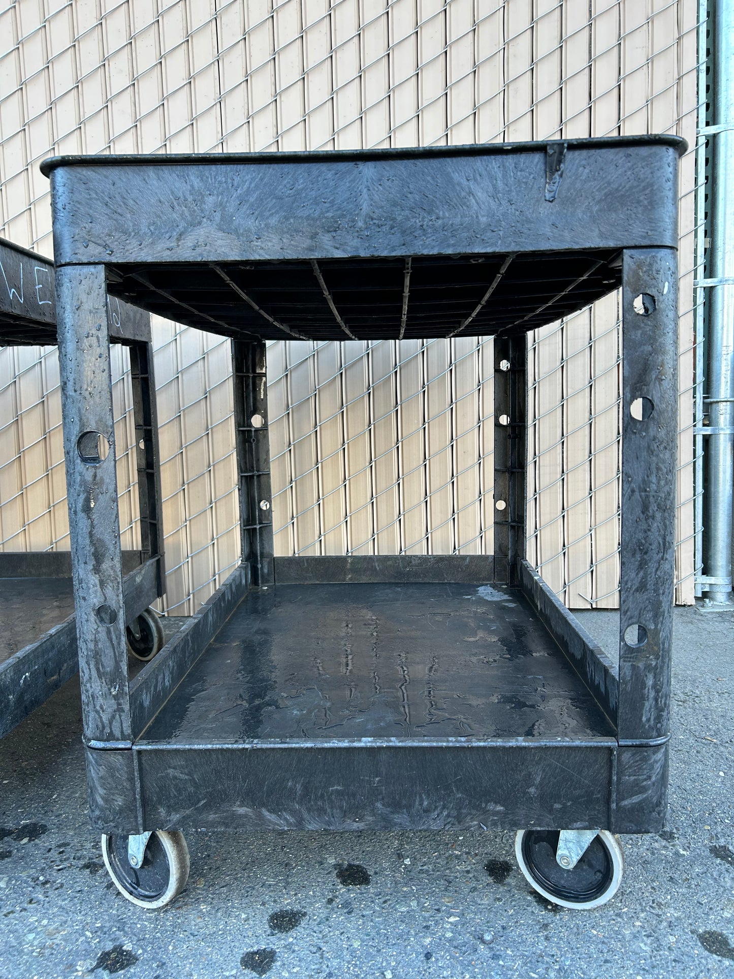 TUBSTR Stand Steady Original 2 Shelf Utility Service Cart - Supports up to 500 lbs
