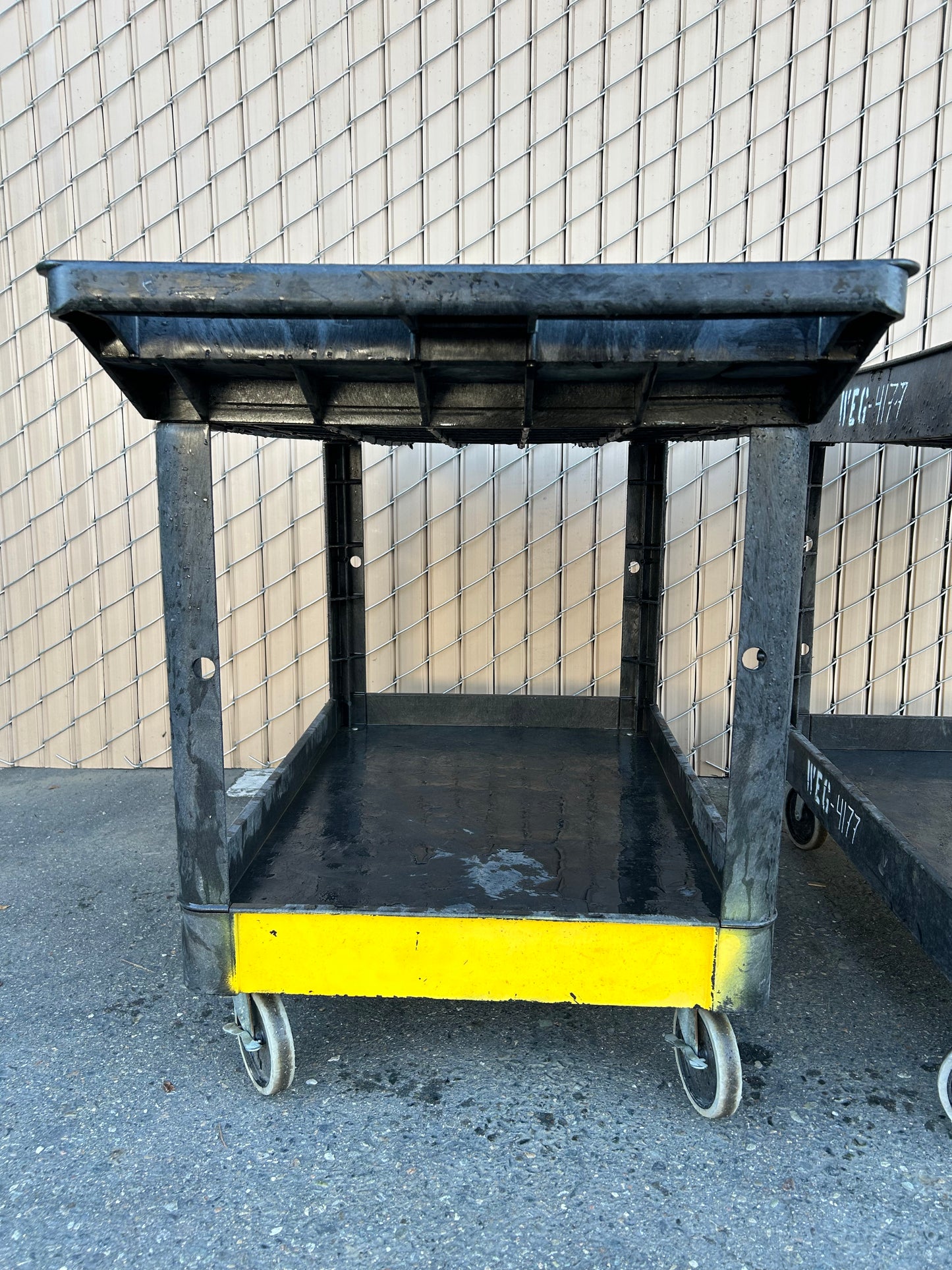 TUBSTR Stand Steady Original 2 Shelf Utility Service Cart - Supports up to 500 lbs