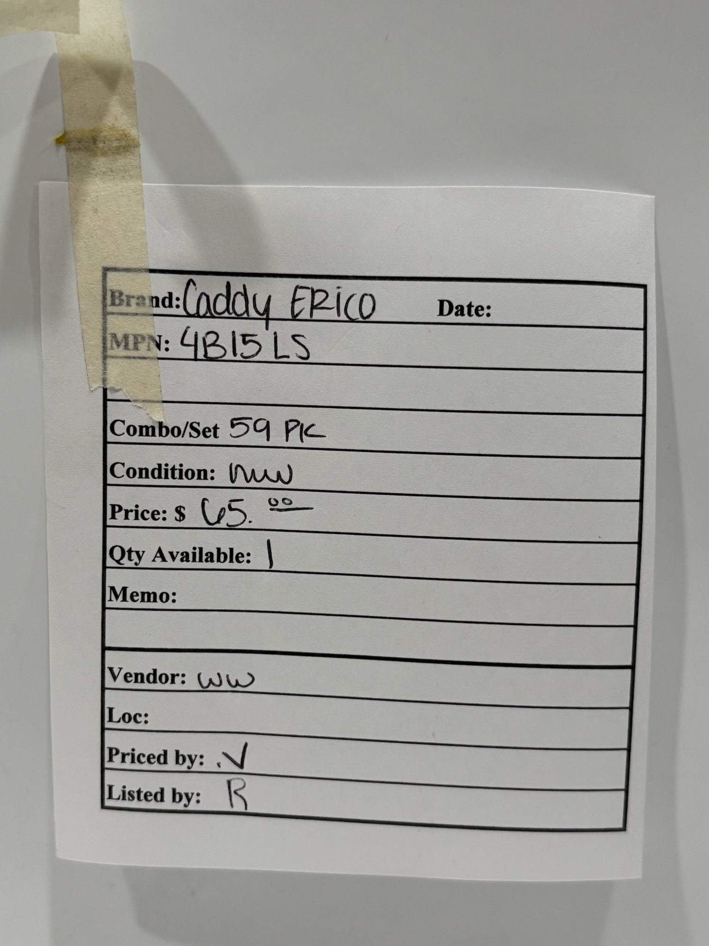 59 PK Caddy Erico 4B15LS Channel Clamps Side Mount For 1/4" Rod 1/2" Channel