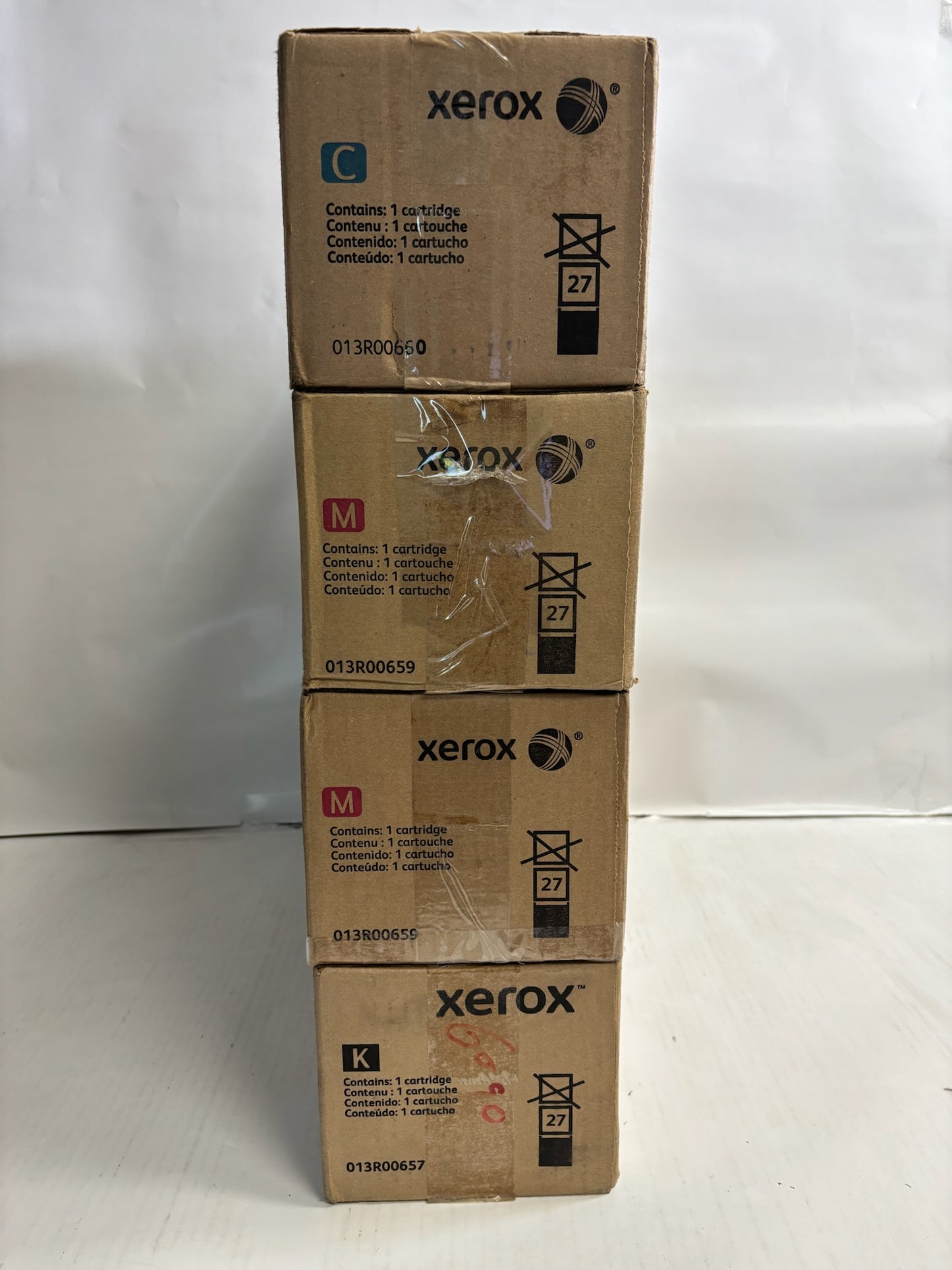 4 New OEM Xerox WC7120,7125,7220,7225 CMMK Drum 013R00657,659,660 (No Yellow)