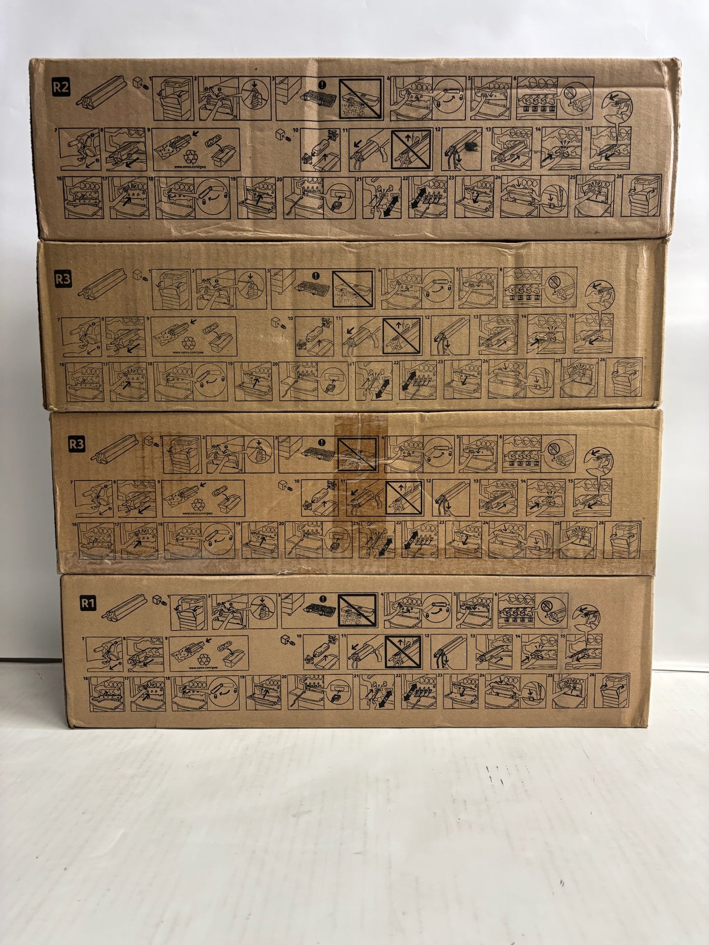 4 New OEM Xerox WC7120,7125,7220,7225 CMMK Drum 013R00657,659,660 (No Yellow)