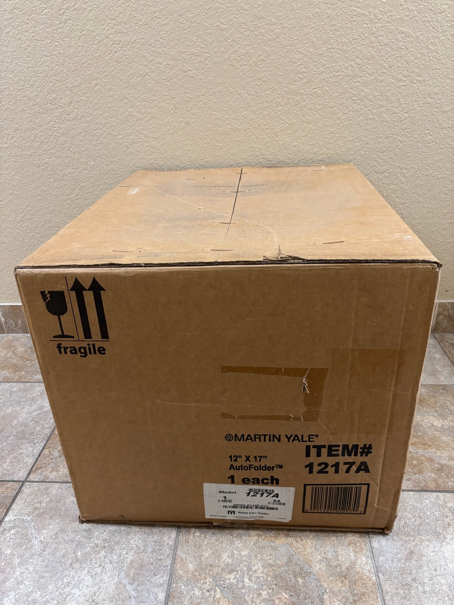 New Martin Yale 115V 60HZ Automatic Paper Folding Machine 1217A 12' x 17