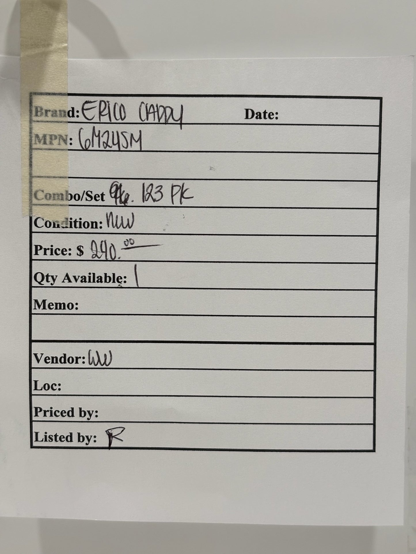 123 PK Erico Caddy 6M24SM Combination Conduit Side Mount For 3/8" EMT