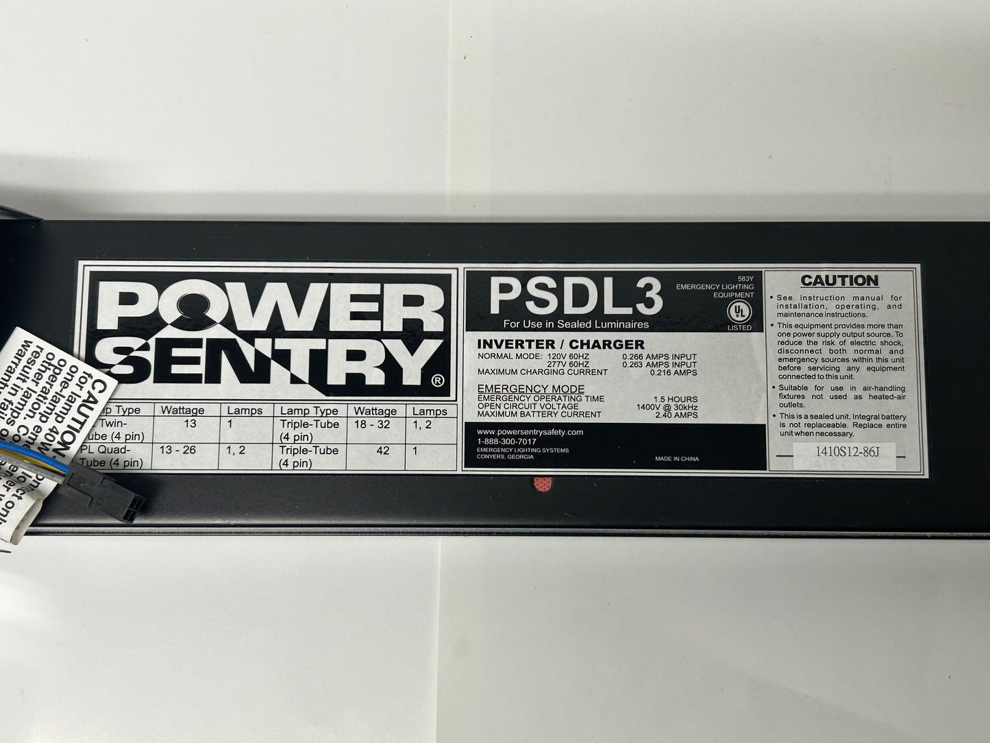 POWER SENTRY AccuPRO PSDL3 Black, 20-gauge steel