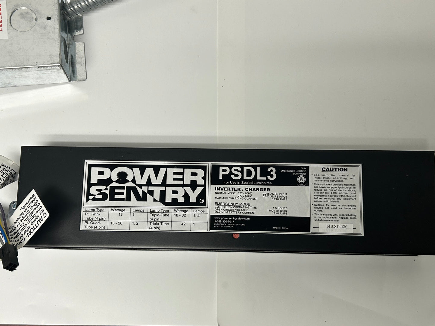 POWER SENTRY AccuPRO PSDL3 Black, 20-gauge steel