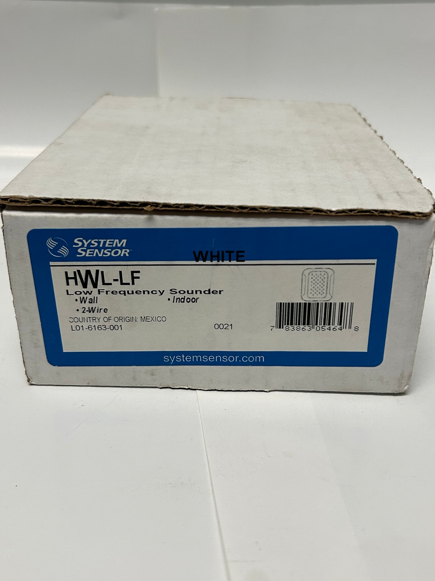 System Sensor HWL-LF Low Frequency Sounder, Wall, White