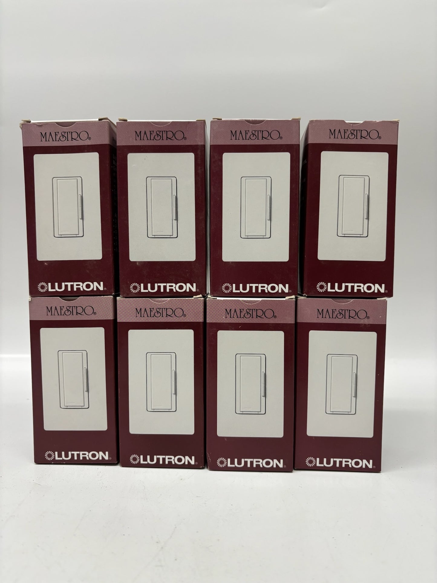8 Pack Lutron MA-R-WH Maestro 8.3 A Companion Dimmer Switch, White