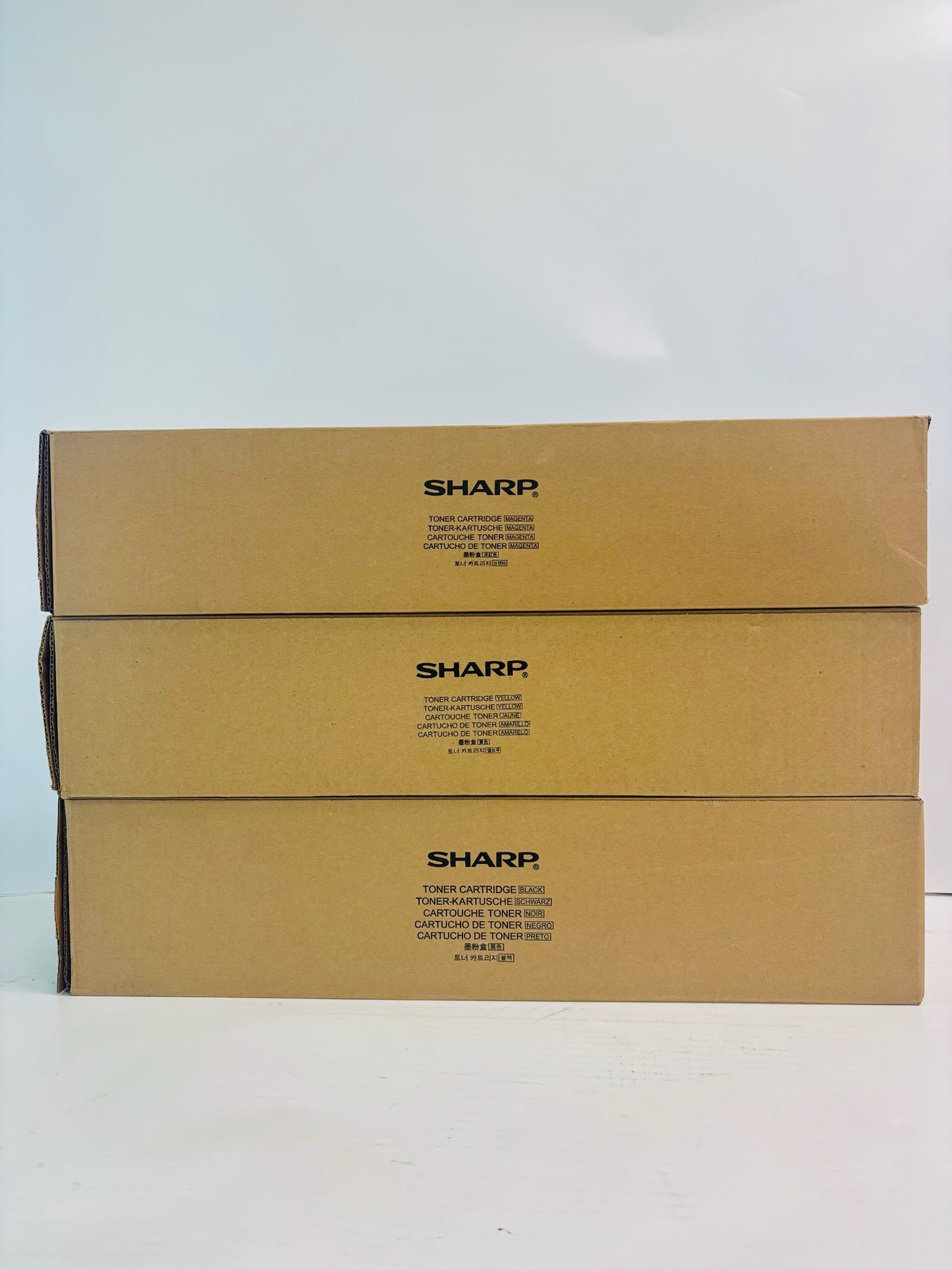 3 Genuine Sharp MX-6240N,6500N,6580N MYK Toner MX-62NTMA,YA,BA MYK
