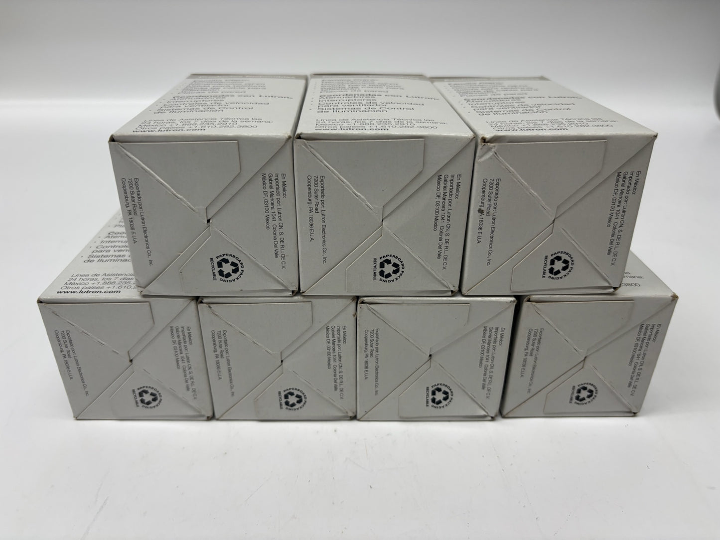 7 PK Lutron CA-1PS-WH Maestro Vacancy Sensor Switch, White