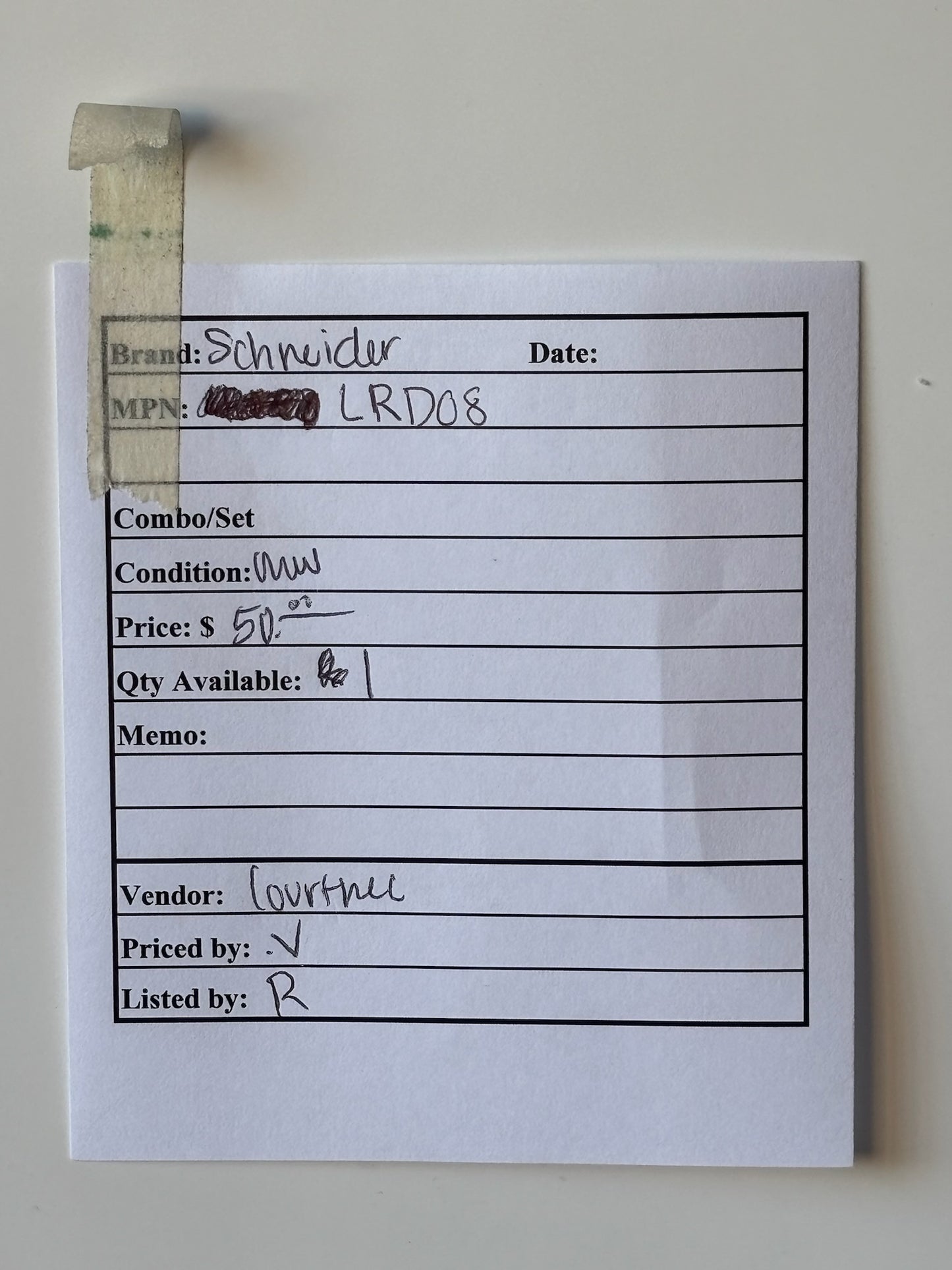 Schneider Electric LRD08 Relay Thermal Overload relay 2.5-4A