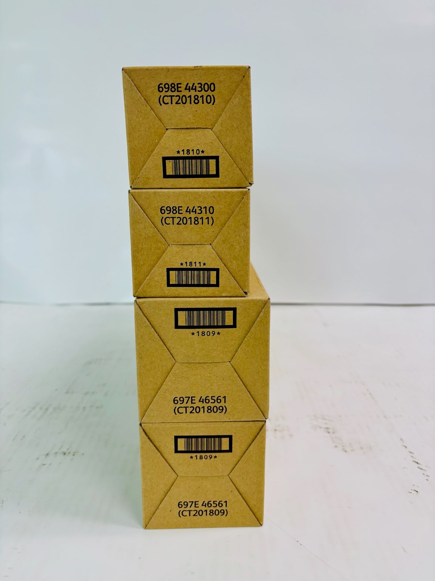 4 OEM Xerox Phaser 7800 Cyan, Magenta & Blk High-Capacity Toner 106R01566, 1567, 1569