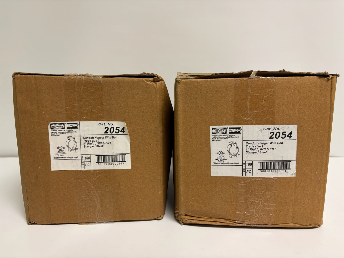 New 200 PK Hubbell RACO 2054 1" Conduit & Cable Hanger w/Bolt