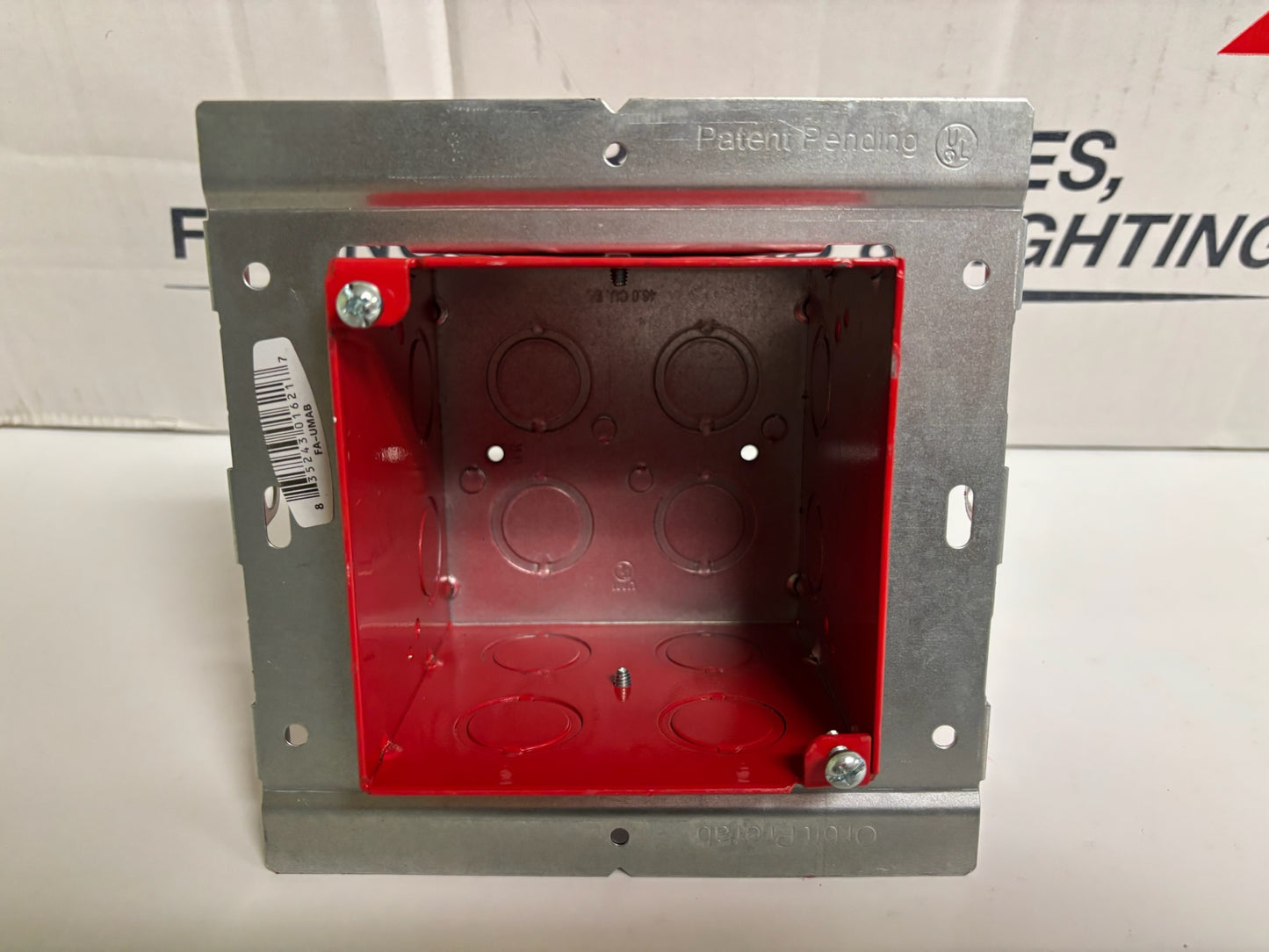 New Open 10 PK Orbit FA-UMAB Fire Alarm 4" Square 3-1/2" Adjustable Deep Box