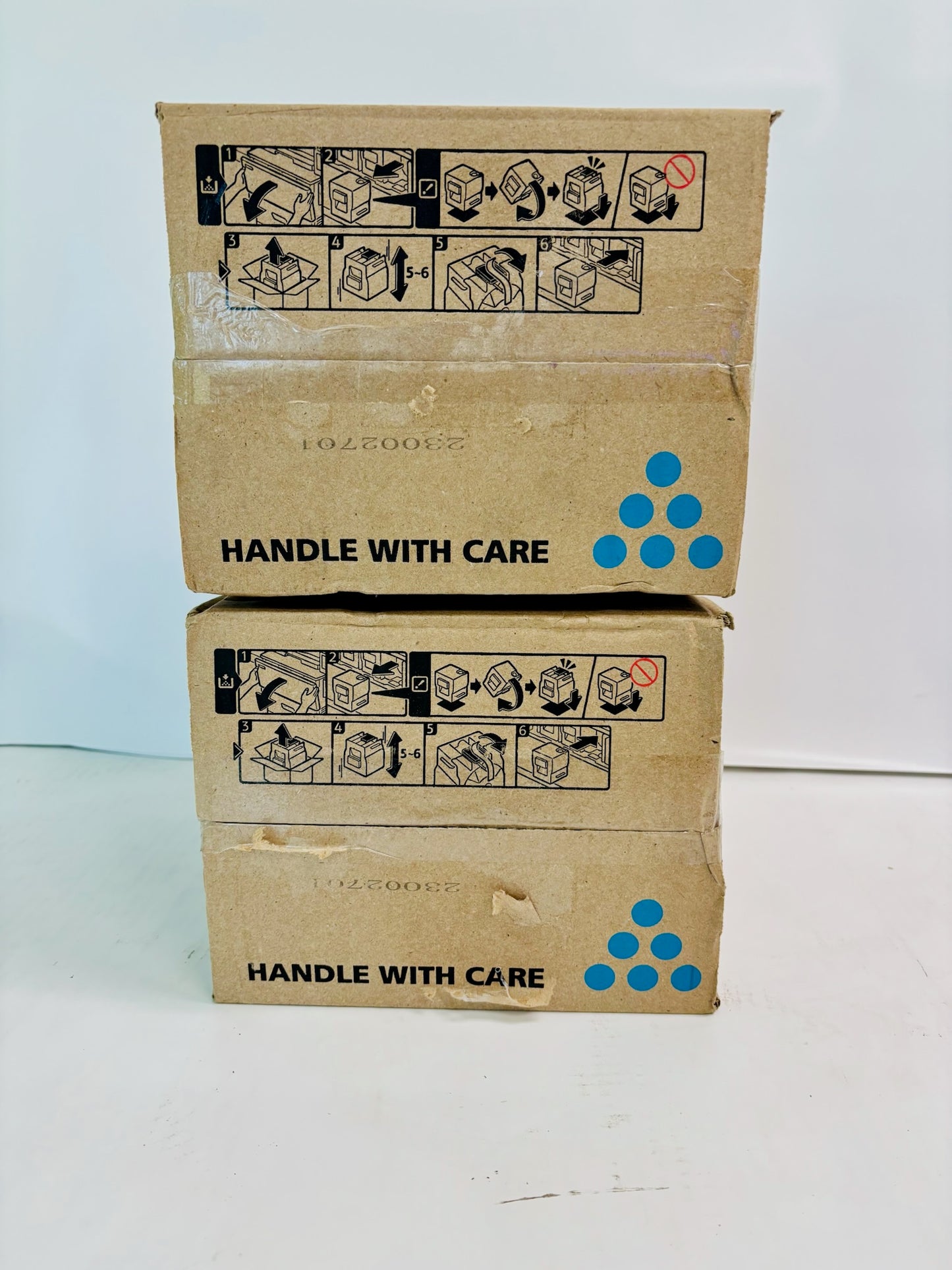 2 Genuine Ricoh Pro C5200S, C5210s Cyan Toner Cartridge 828425