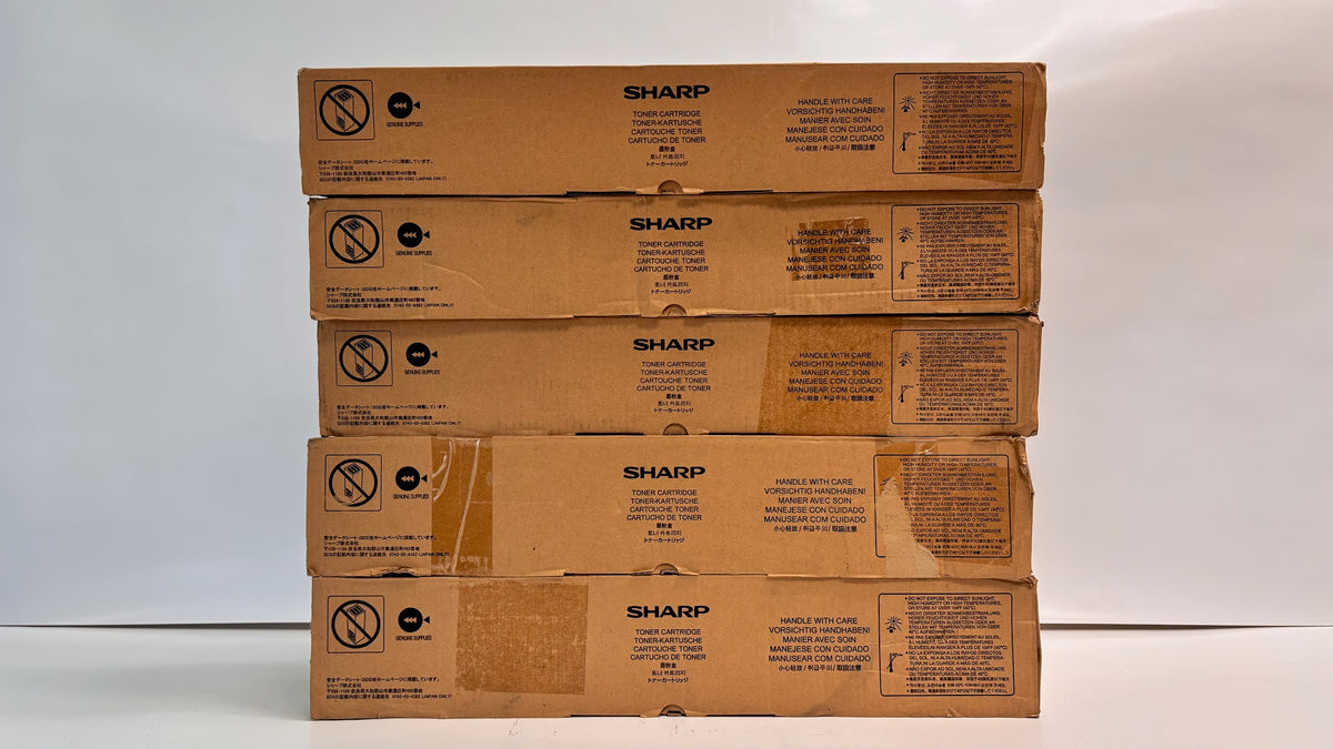 5 Genuine Sharp BP-80C70, MX-80C80, MX-7081 MMYKK Toners MX-80NT