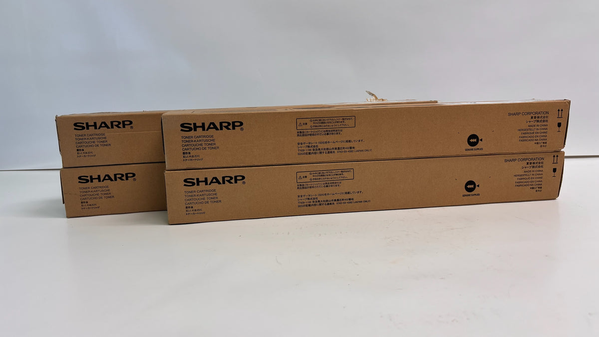 4 Genuine Sharp MX 2630,3050,3070 Cyan Mag & Yellow Toners MX-60NT-CMMY