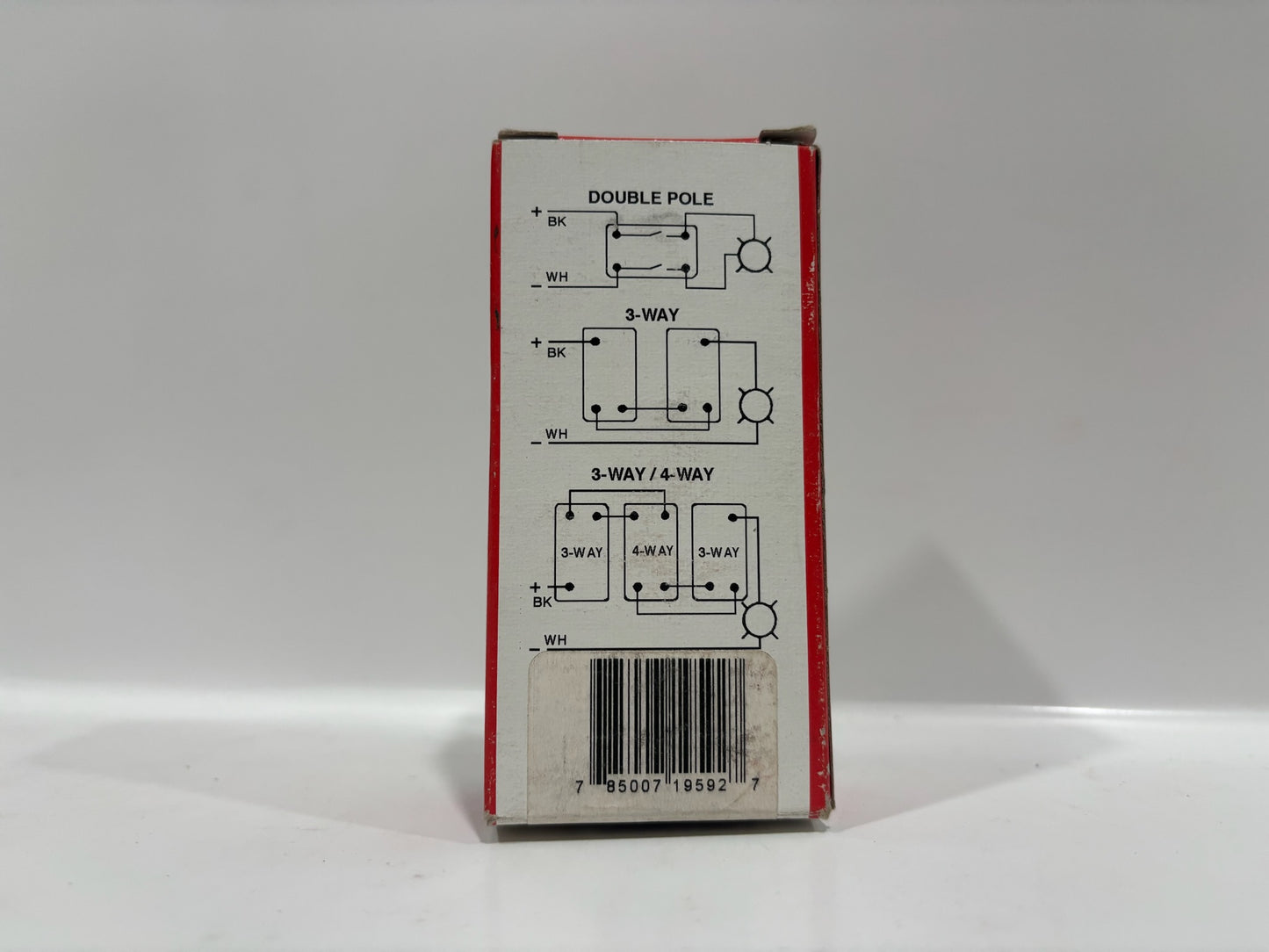 New Legrand PS20AC3-RPL7 20A 3-Way Toggle Switch, Red, Industrial Grade, 120/277V