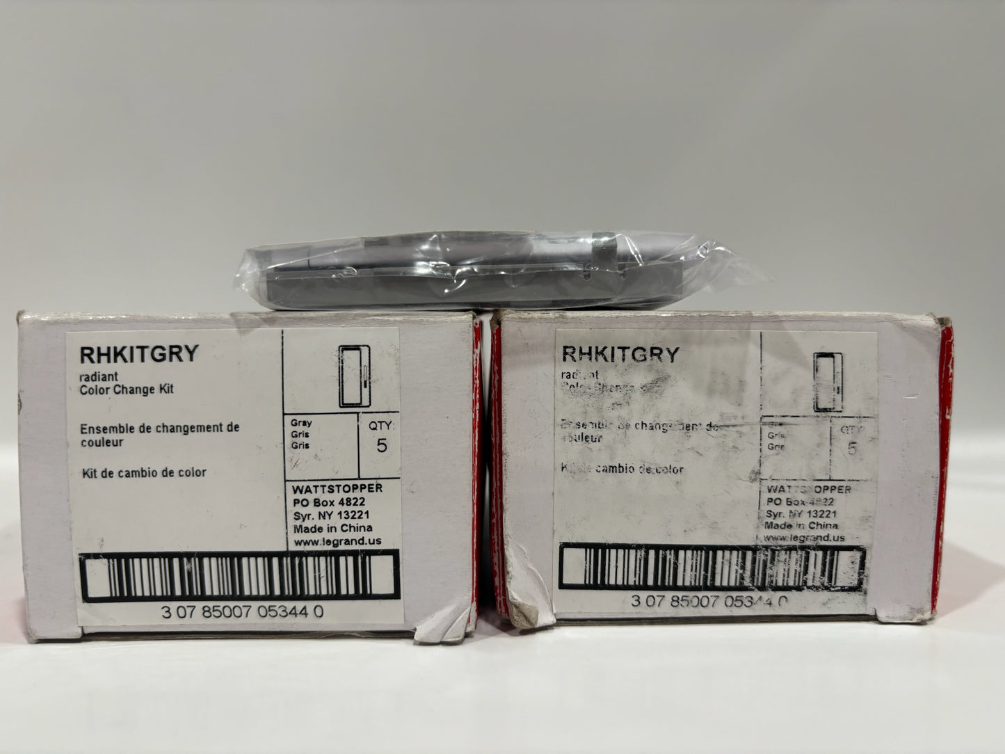 New 11 PC Legrand RHKITGRY Radiant Interchangeable Face Cover, Gray