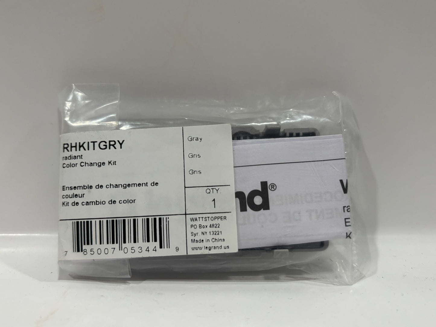 New 11 PC Legrand RHKITGRY Radiant Interchangeable Face Cover, Gray
