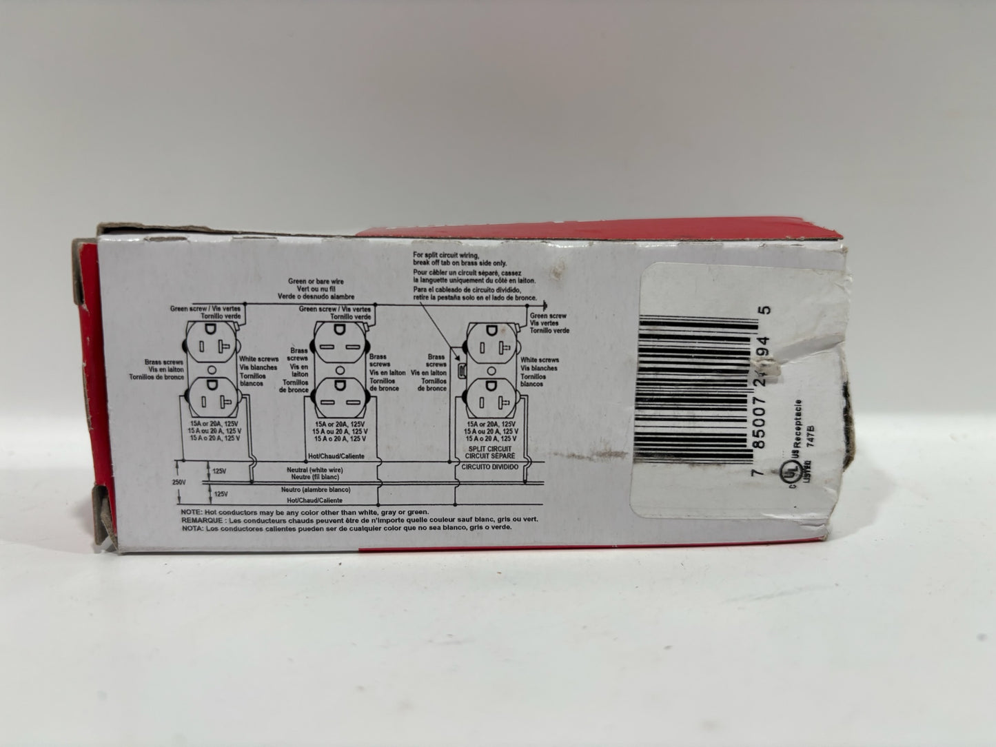 New 8PC Legrand TR5351-W Spec-Grade Tamper-Resistant Outlet, White