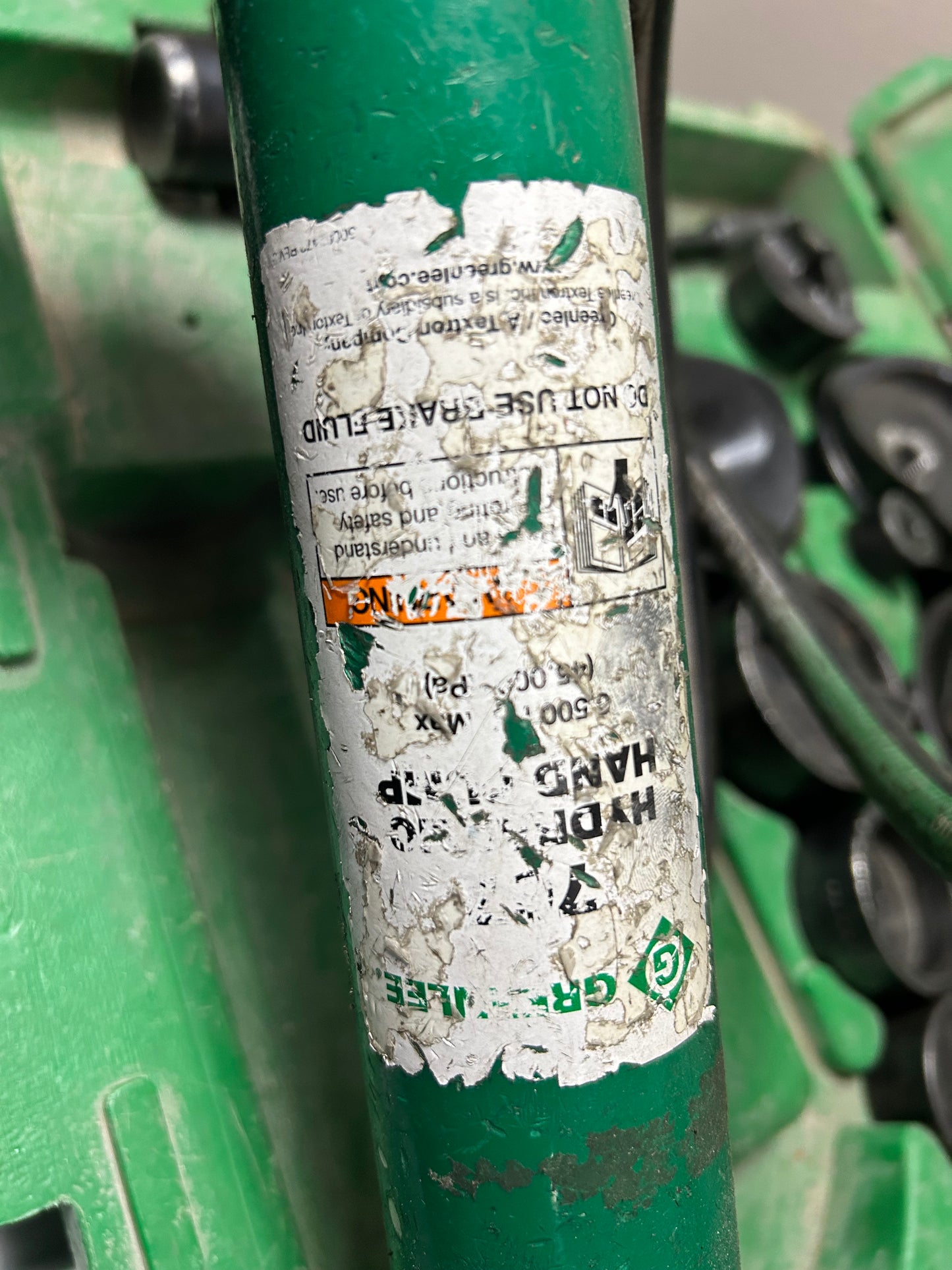 Greenlee Hydraulic Slugbuster Knockout 767 Pump 746 Ram w/ Dies