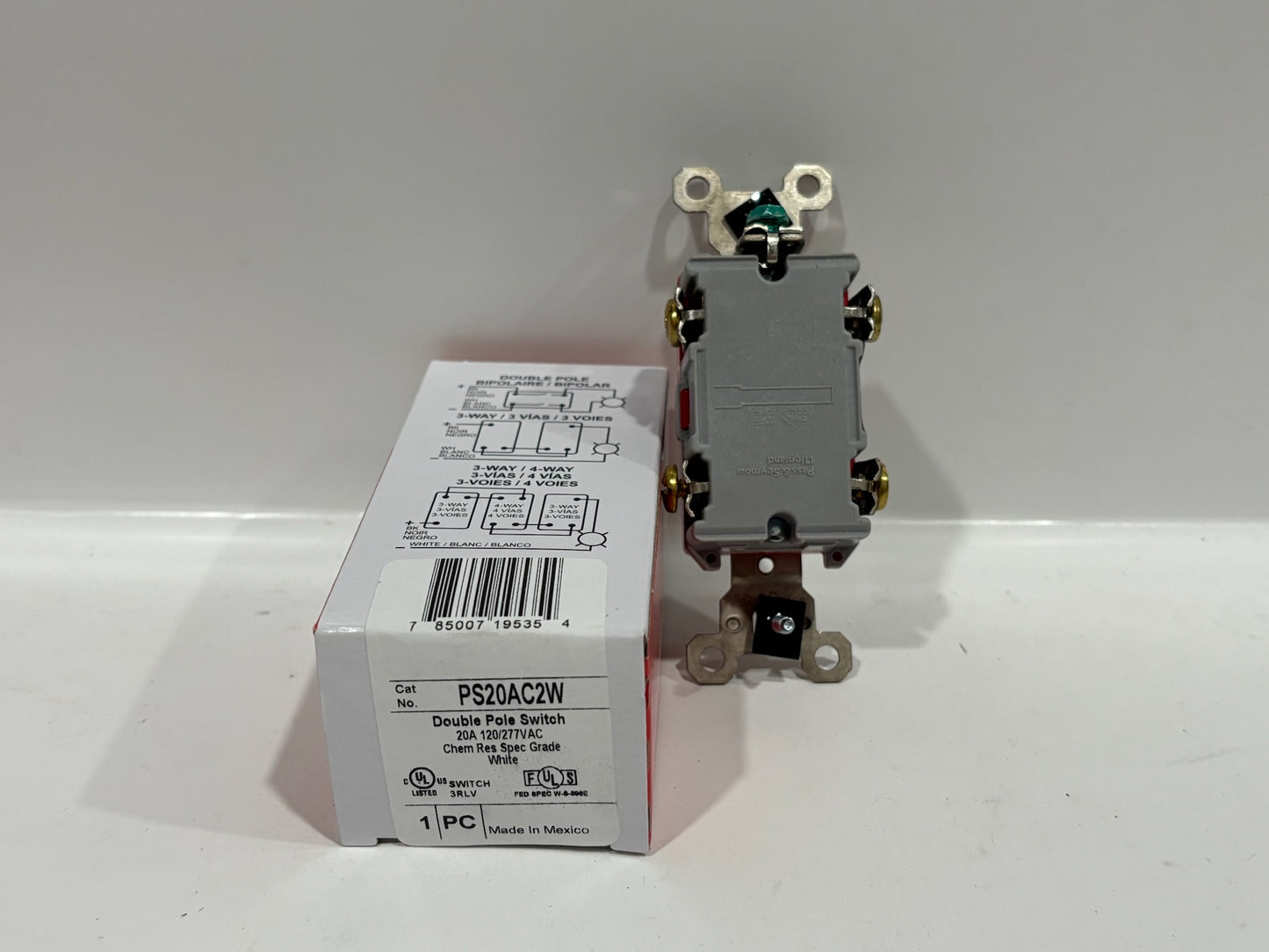 New 10 PC Legrand PS20AC2W Industrial Specification Grade Switch, White