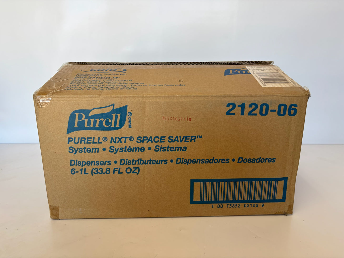 New 6PK Purell 2120-06 Push Style Hand Sanitizer Dispenser, 1000mL