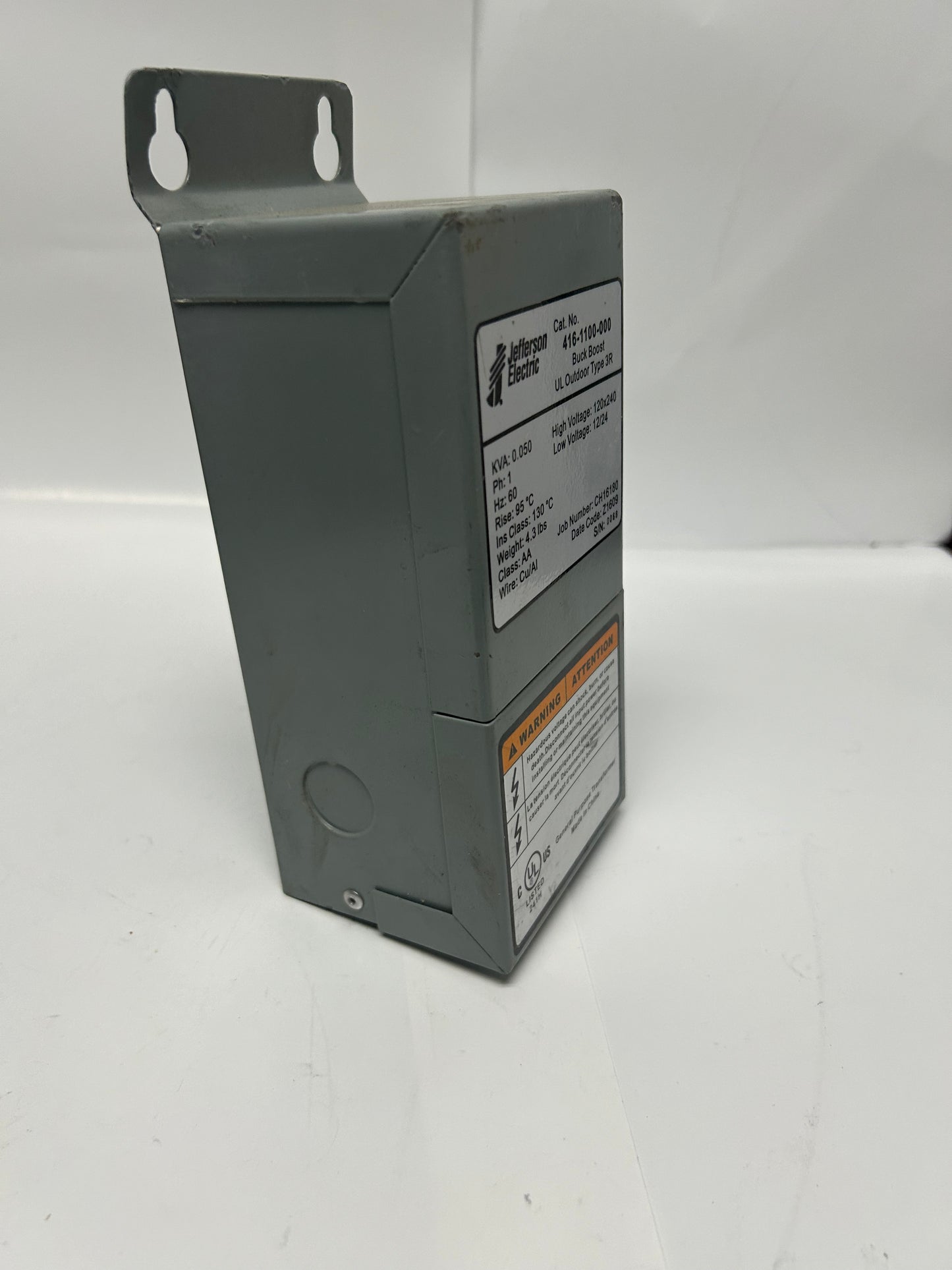 Jefferson Electric 416-1100-000 Transformer Buck-Boost Series 50VA, 1Ph NEMA 3R