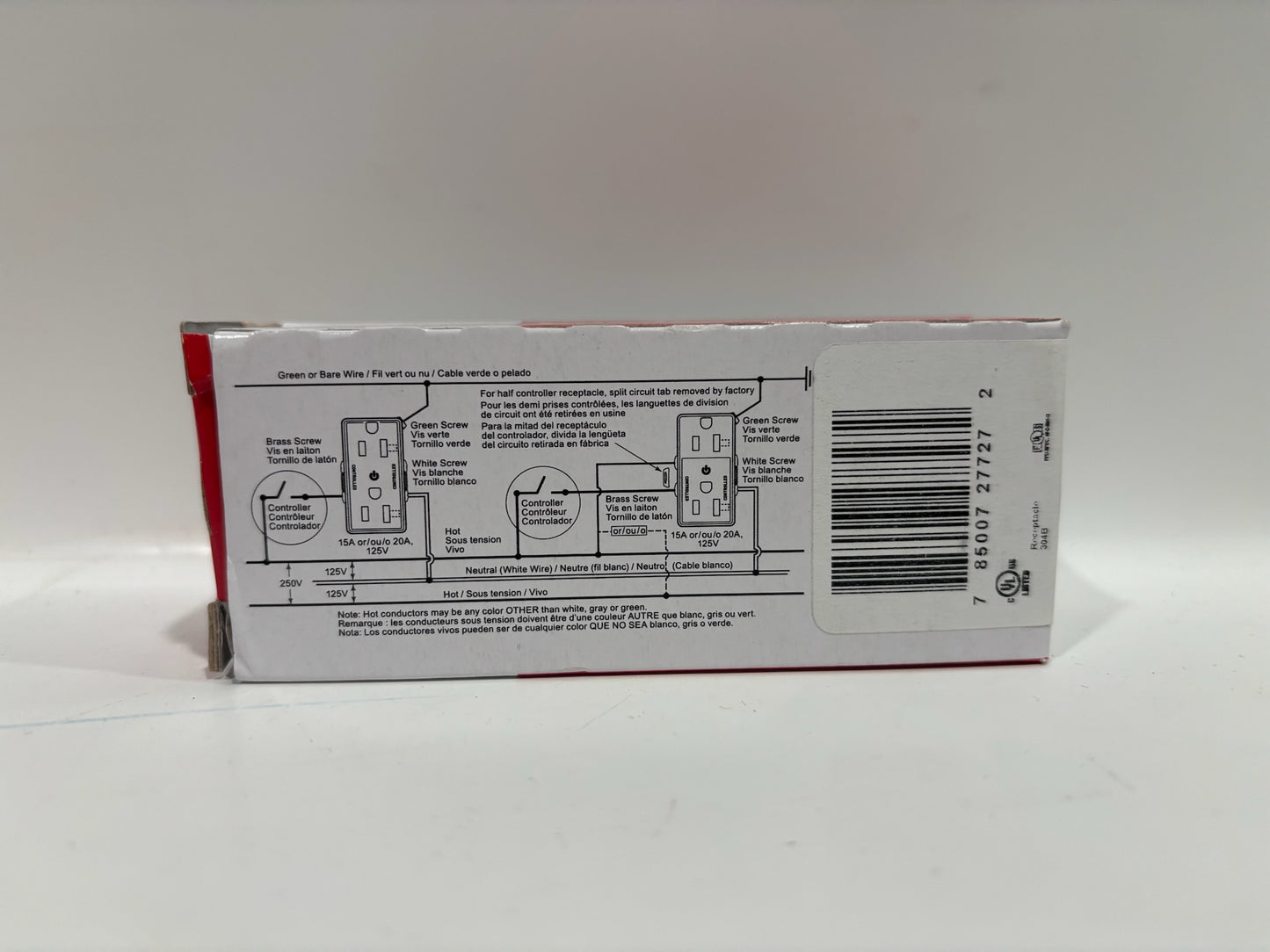New 10 PK Legrand TR26262-BK TR Heavy Duty Receptacles, 15A, 125V, Black